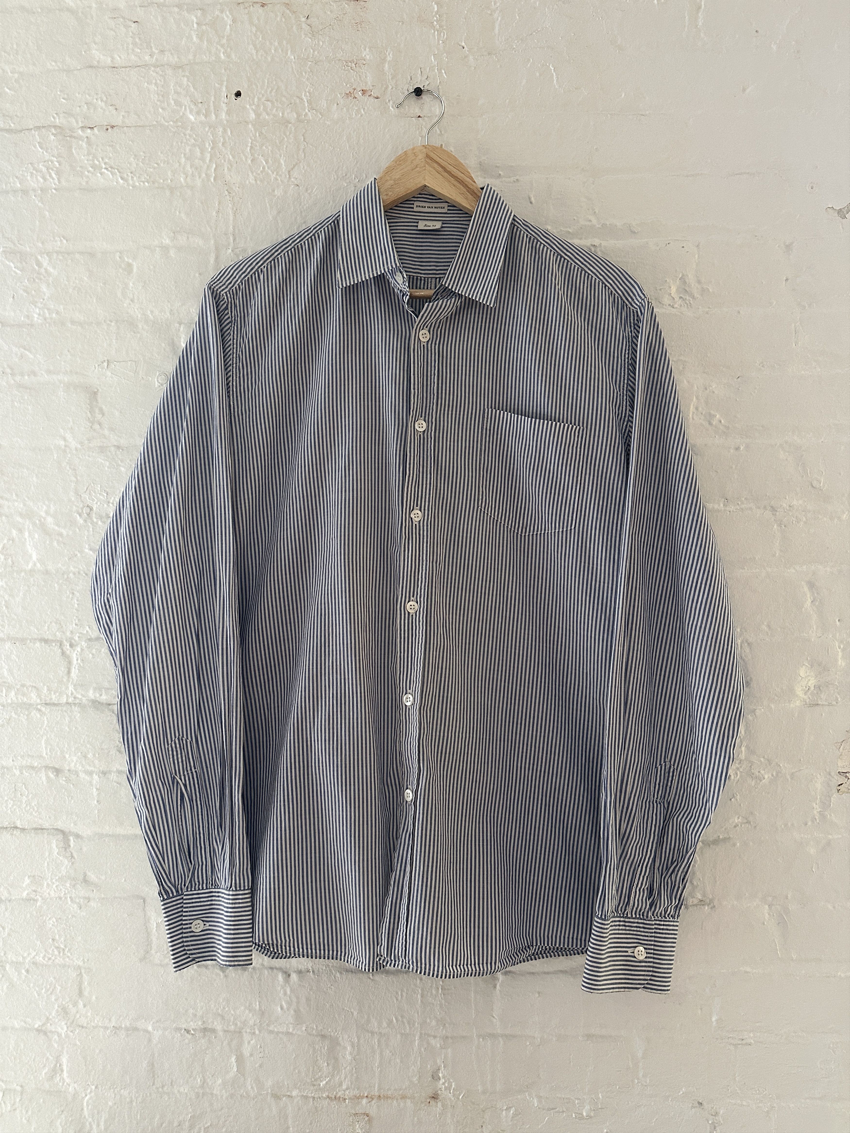 Dries Van Noten Dries Van Noten Striped Button Up Shirt Size US M / EU 48-50 / 2 - 1 Thumbnail