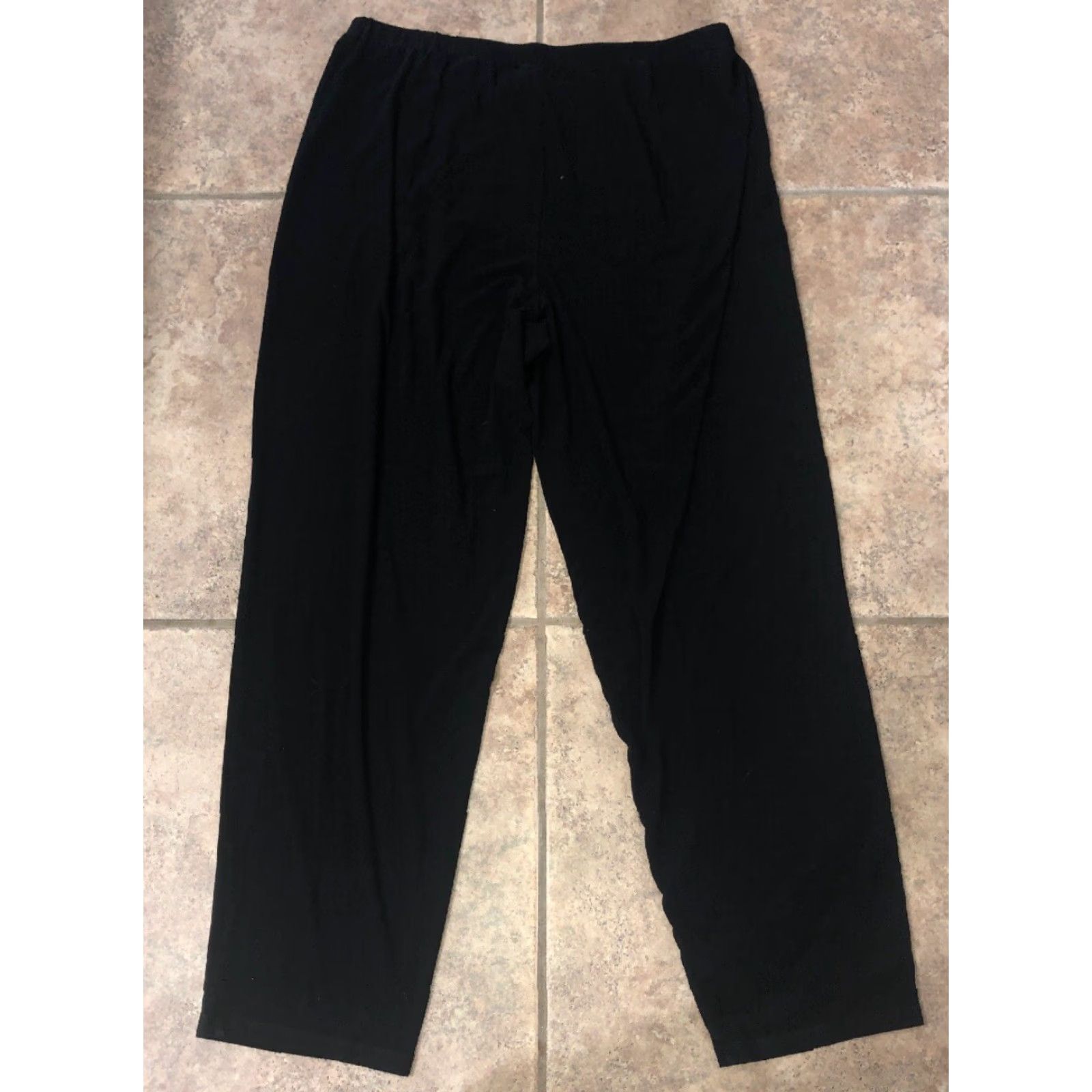 Eileen Fisher Eileen Fisher Womens Black STRETCHY Casual Slacks Pants Size L Size 36" / US 14 / IT 50 - 4 Thumbnail