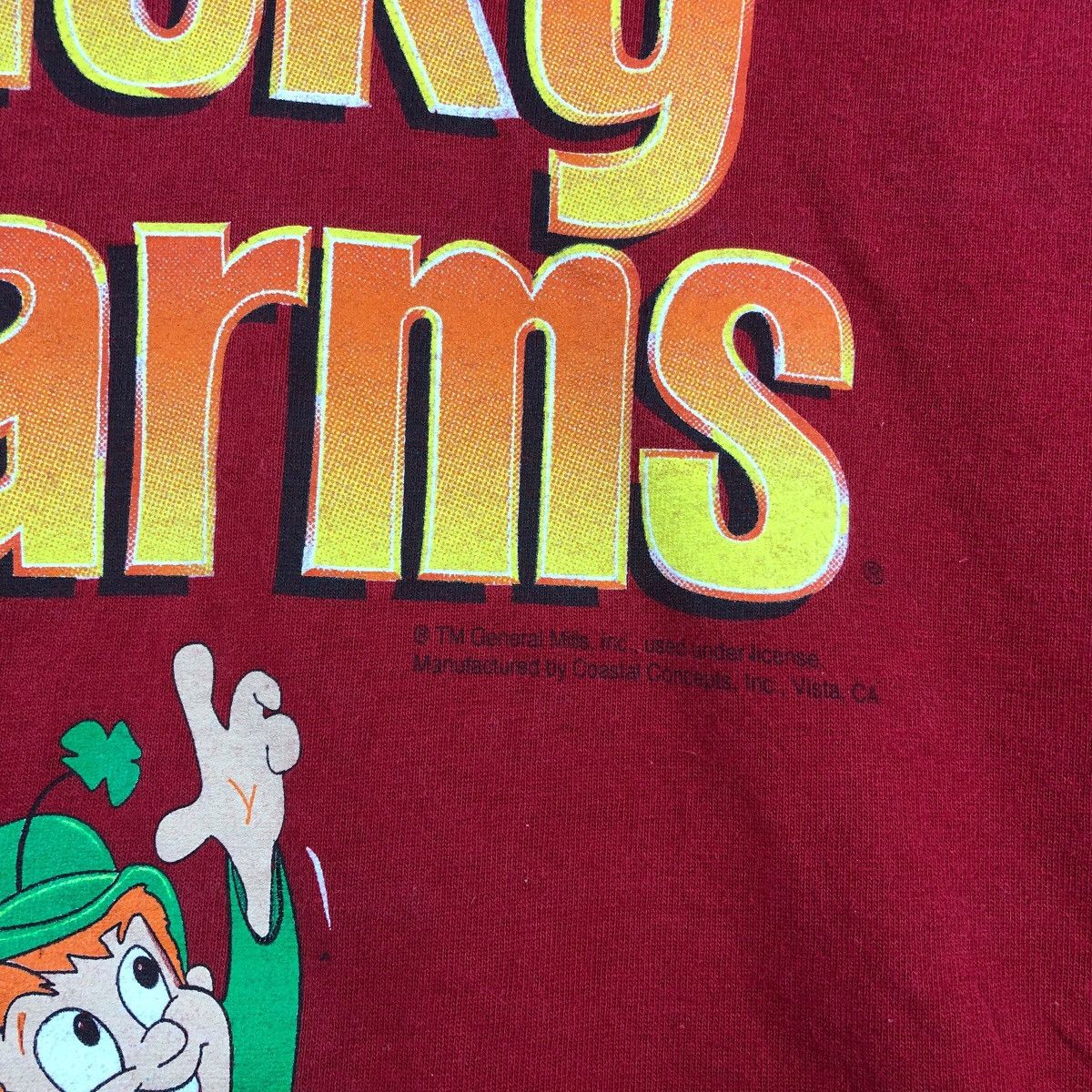 Lucky Brand × Vintage Vintage 90s Food Brand LUCKY CHARMS Rainbow T-Shirt Size US M / EU 48-50 / 2 - 4 Thumbnail