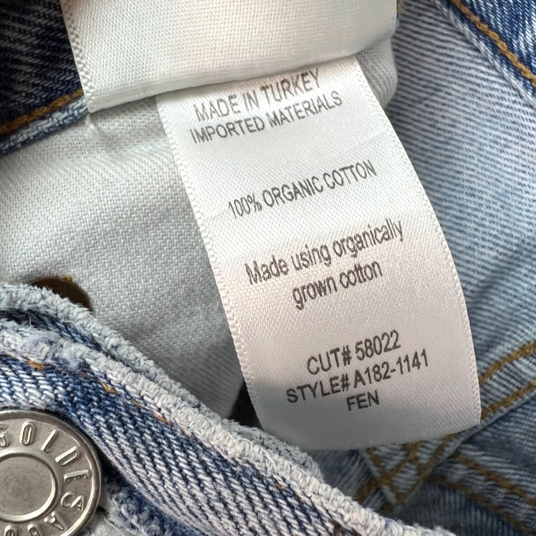 Agolde AGOLDE Jeans Slim High-Rise Light Wash Organic Cotton 24 Womens Tapered 5-Pocket Denim Blue Size 42" / US 20 - 4 Thumbnail