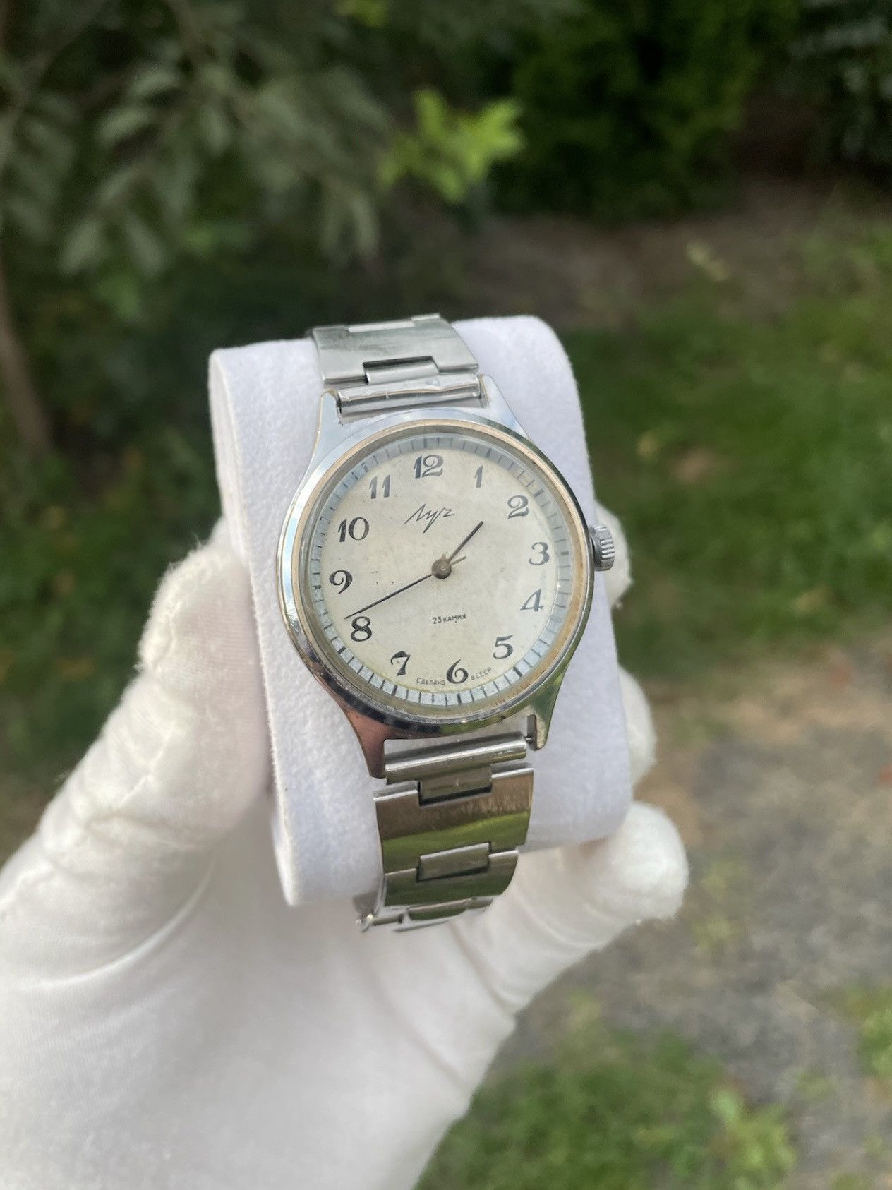 Vintage Vintage Watch Luch Mechanical Wristwatch 1980s Size ONE SIZE - 9 Thumbnail