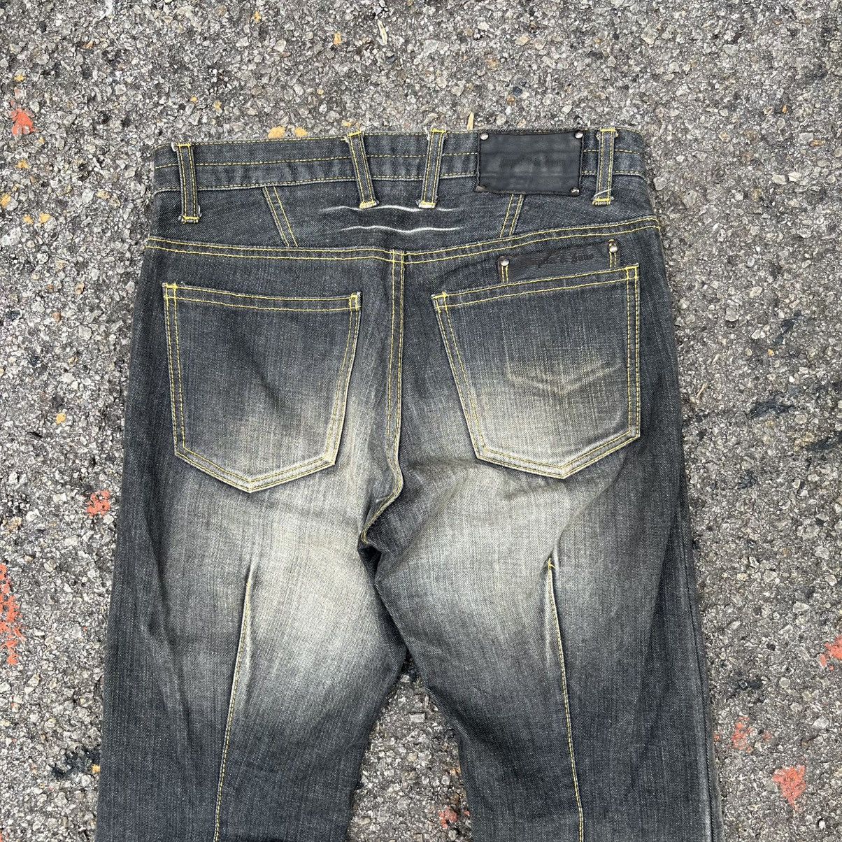 Hysteric Glamour Flared Jeans Faded Clawmark Japanese Bootcut Rusty Denim Size US 29 - 11 Thumbnail