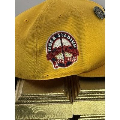 New Era Hat Club Detroit Tigers 59FIFTY 7 1/2 Gold Coked Out Gray UV Size ONE SIZE - 3 Thumbnail