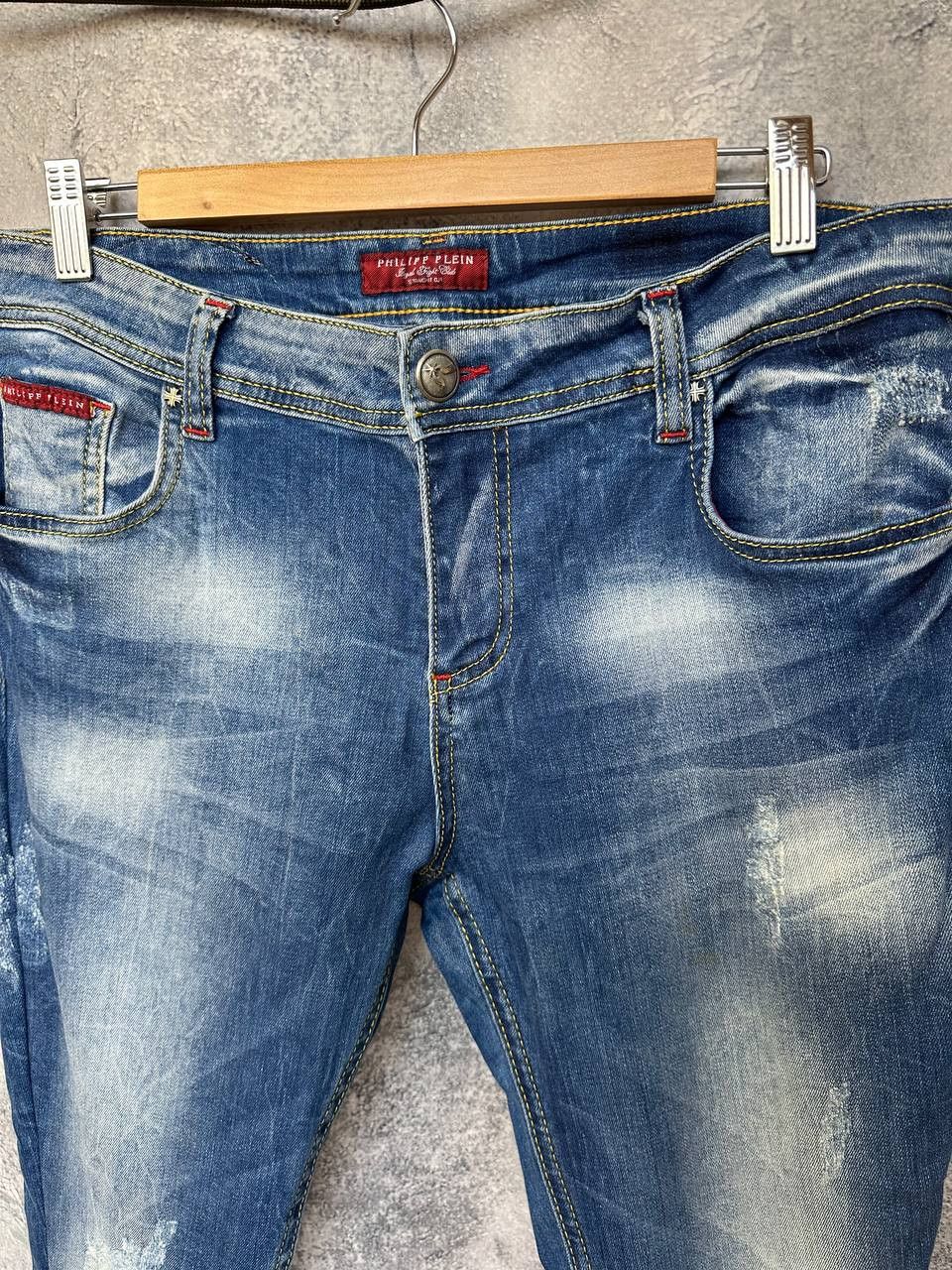 Philipp Plein Philipp Plein Illegal Fight Club Cowgirl Pants Distressed Size 32" / US 10 / IT 46 - 5 Thumbnail