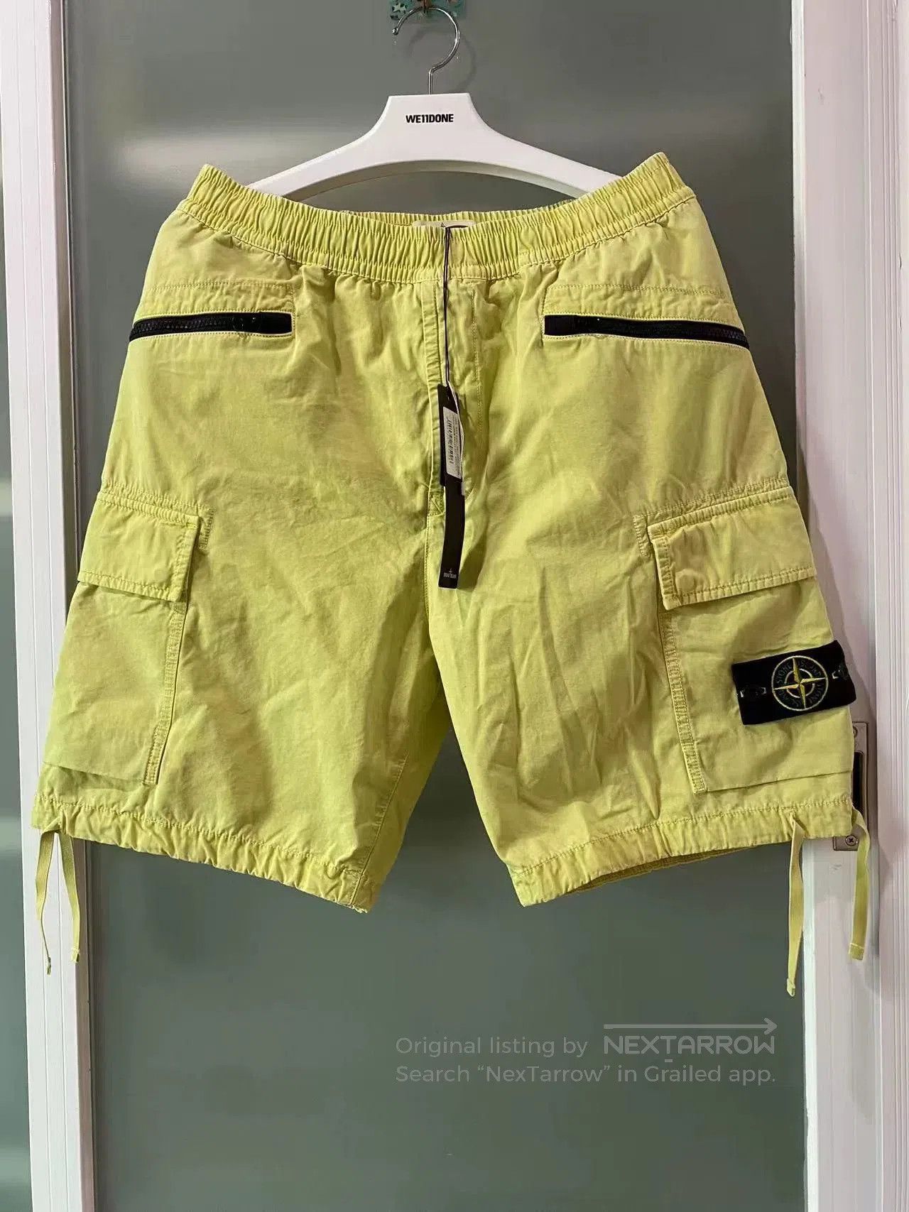 Stone Island Solid Cargo Shorts.