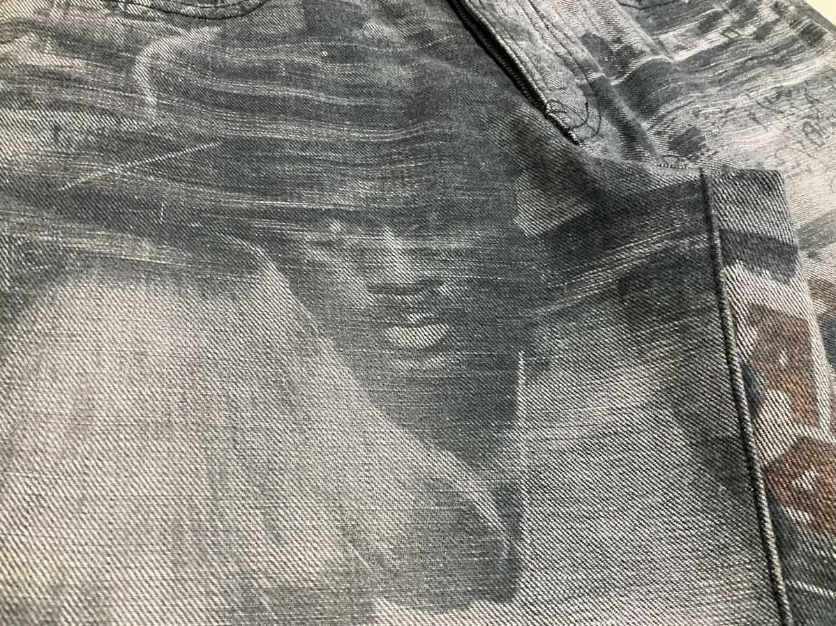 5351 POUR LES HOMMES × If Six Was Nine × Japanese Brand 🔥Archived 5351 Pour Les Hommes Fray Denim Photograph Print Size US 29 - 16 Thumbnail