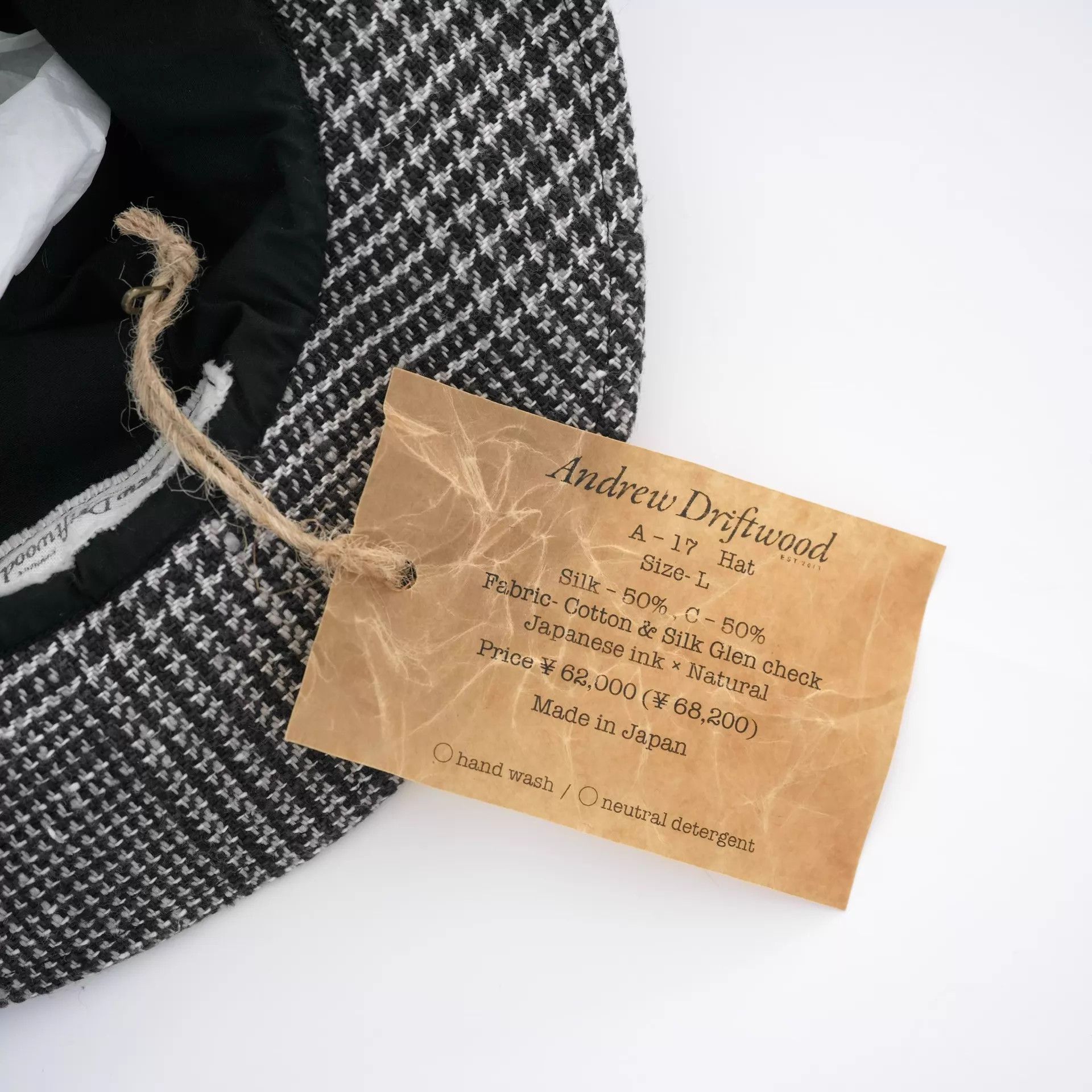 Andrew Andrew Driftwood A-17 Hat 50% Silk/Cotton L NWT Japan Size ONE SIZE - 4 Thumbnail