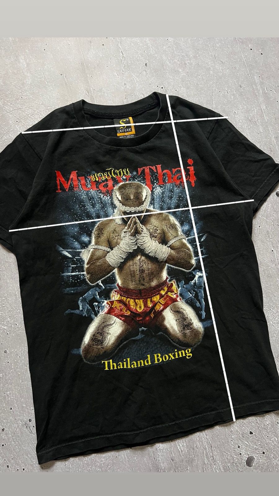 Other Muay Thai Thailand Boxing Graphic T-Shirt Sz M Short Length Size US M / EU 48-50 / 2 - 2 Thumbnail