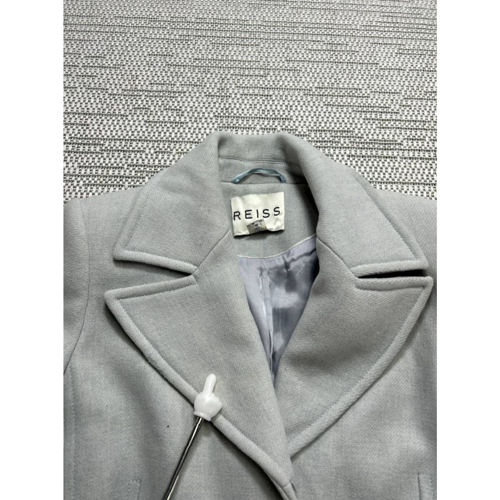 Reiss Reiss Overcoat Wool Tweed Gray Small Womens Regular Coat Child? No. Overcoat. Size S / US 4 / IT 40 - 5 Thumbnail