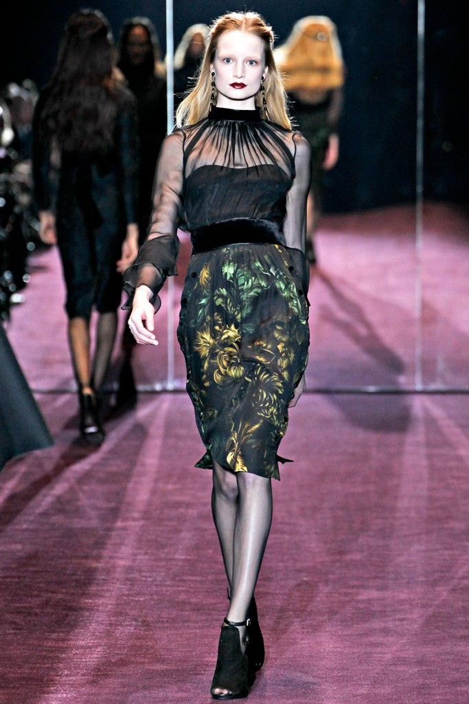 Gucci Gucci Runway Floral Strapless Sheer Dress Size M / US 6-8 / IT 42-44 - 1 Thumbnail