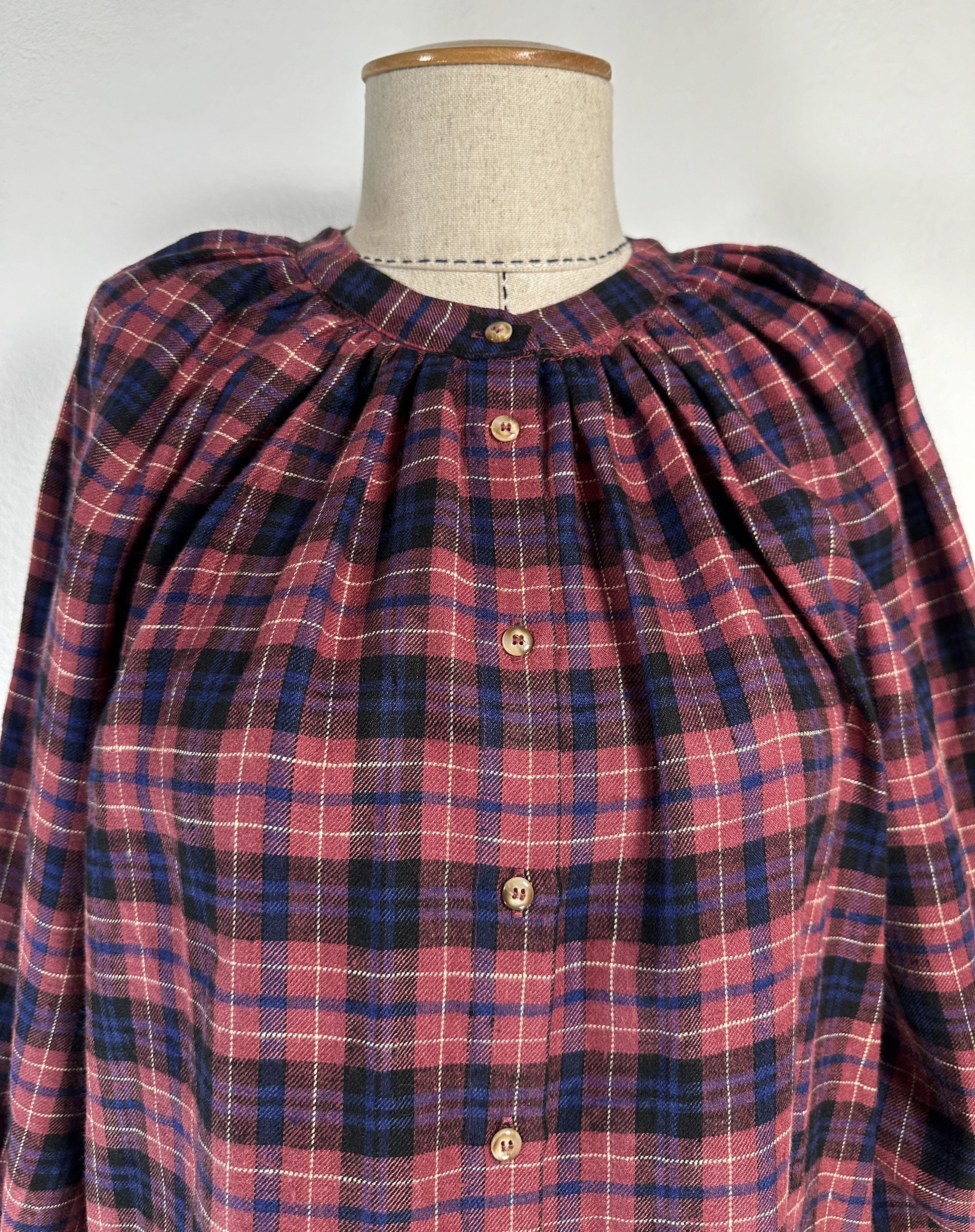 Sezane Lealys Shirt In Check Plaid Size XS / US 0-2 / IT 36-38 - 2 Thumbnail
