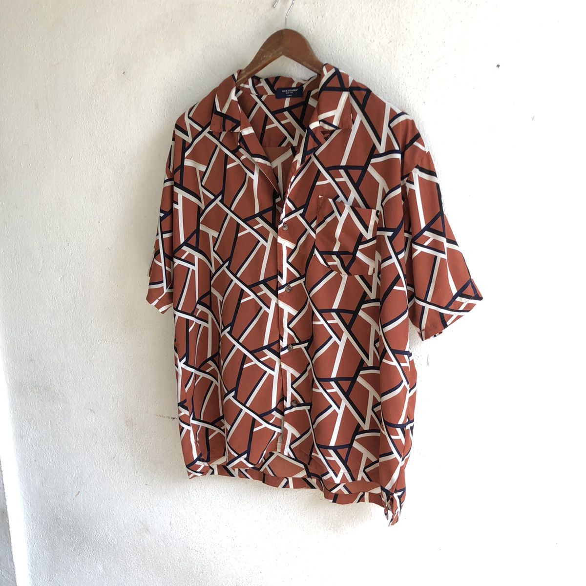 Japanese Brand BACK NUMBER camp collar shirt Size US M / EU 48-50 / 2 - 2 Thumbnail