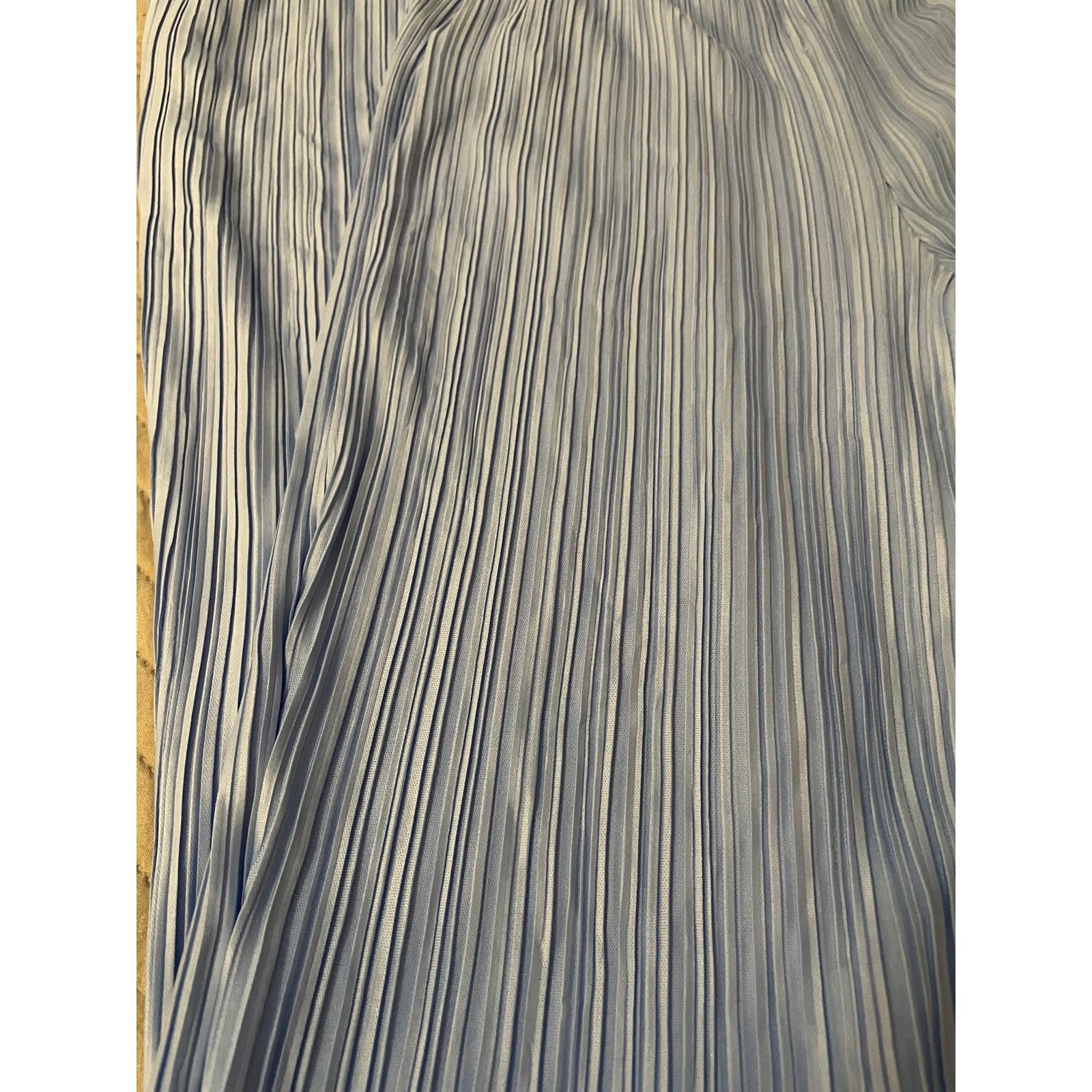 Boohoo Boohoo Women’s Size 8 Baby Blue Pleated Flare Pants Size 30" / US 8 / IT 44 - 10 Thumbnail