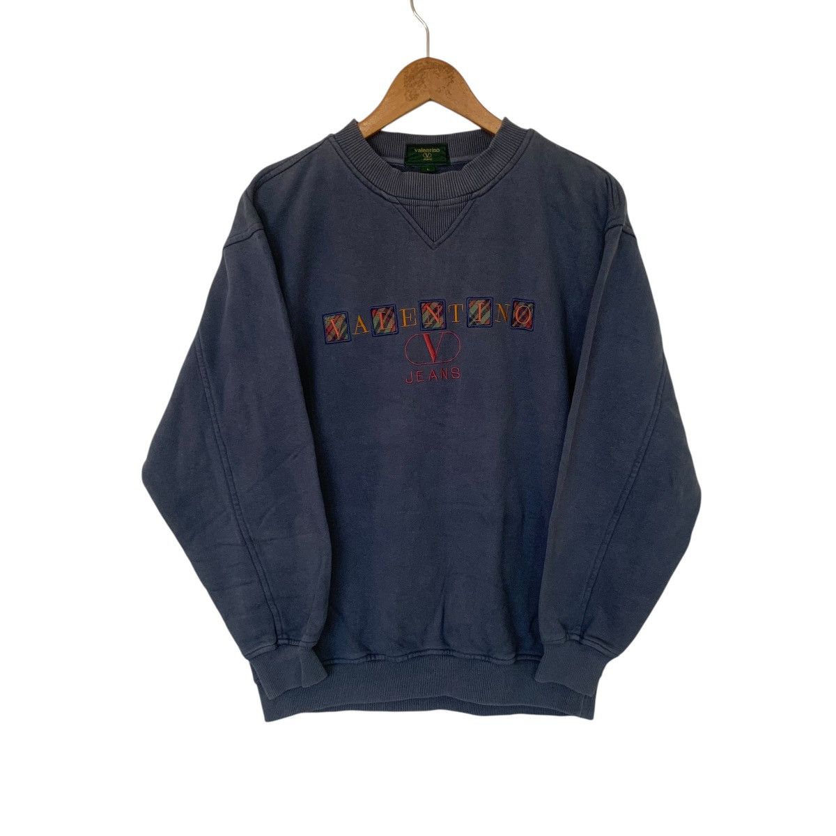 Valentino × Vintage Vintage Sweatshirt Valentino Medium Rare big logo Size US M / EU 48-50 / 2 - 1 Thumbnail