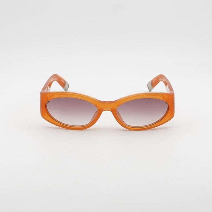 Jacquemus Jacquemus OVALO JAC/4 C10 Sunglasses Amber Cat Eye Frame Size ONE SIZE - 6 Thumbnail