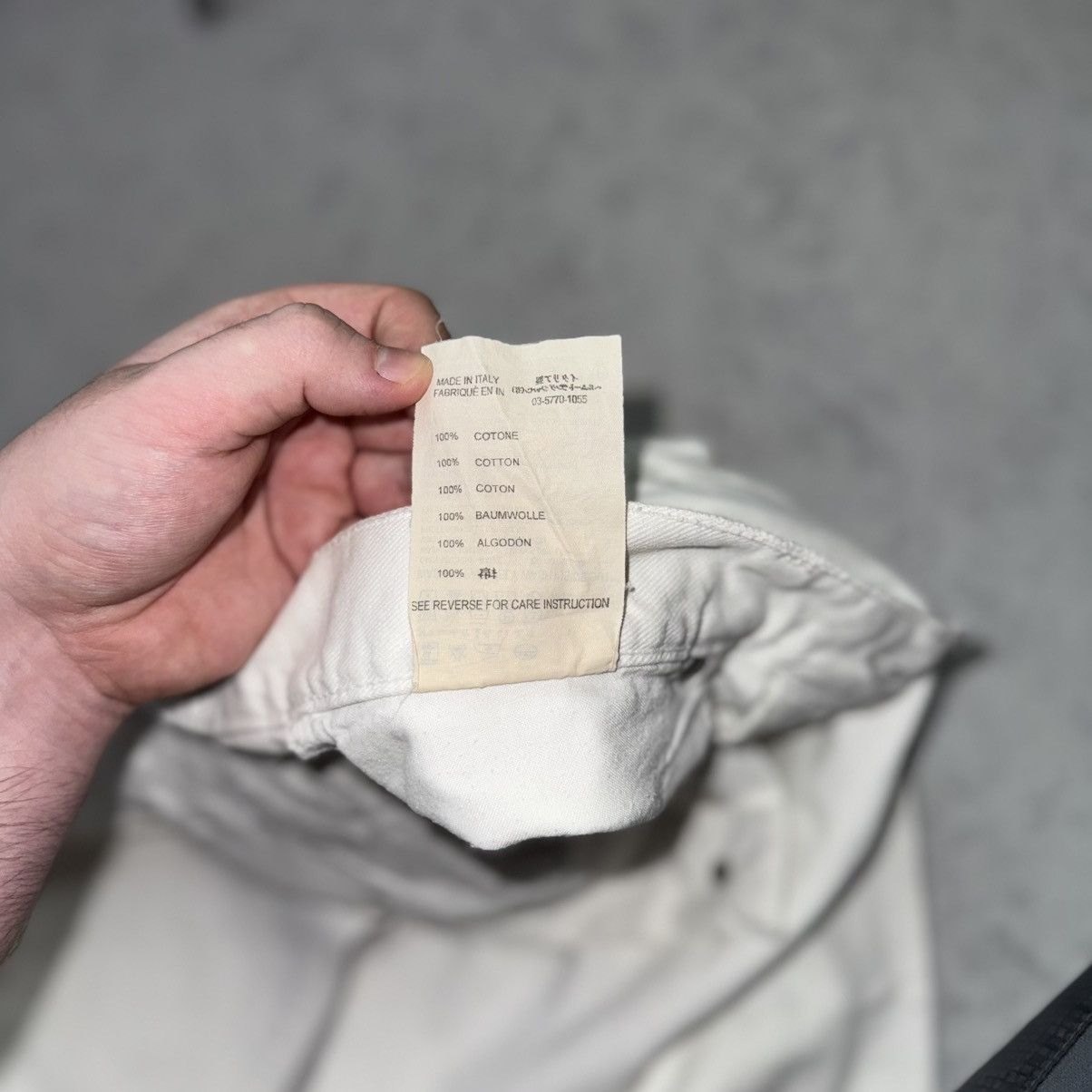 Helmut Lang Helmut Lang 00s Vintage Broken Denim White Pant/Jeans Size US 33 - 23 Thumbnail