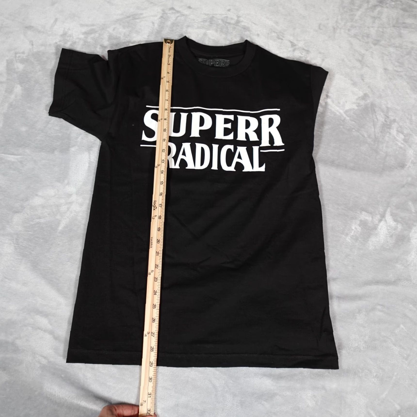 Vintage VINTAGE Superrradical Stranger Things Parody T-Shirt Mens Medium Black Graphic Print 2020s Size US M / EU 48-50 / 2 - 6 Thumbnail