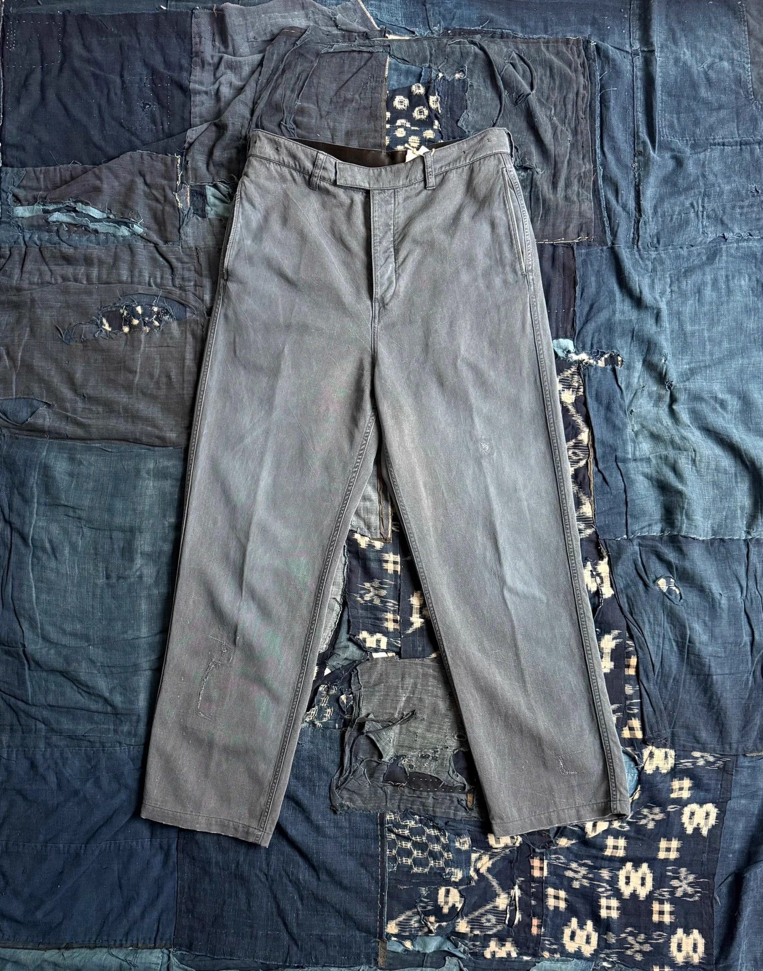 Visvim VISVIM 25AW ICT WIDE SLACKS DMGD Navy 2 Limited Size US 32 / EU 48 - 1 Thumbnail