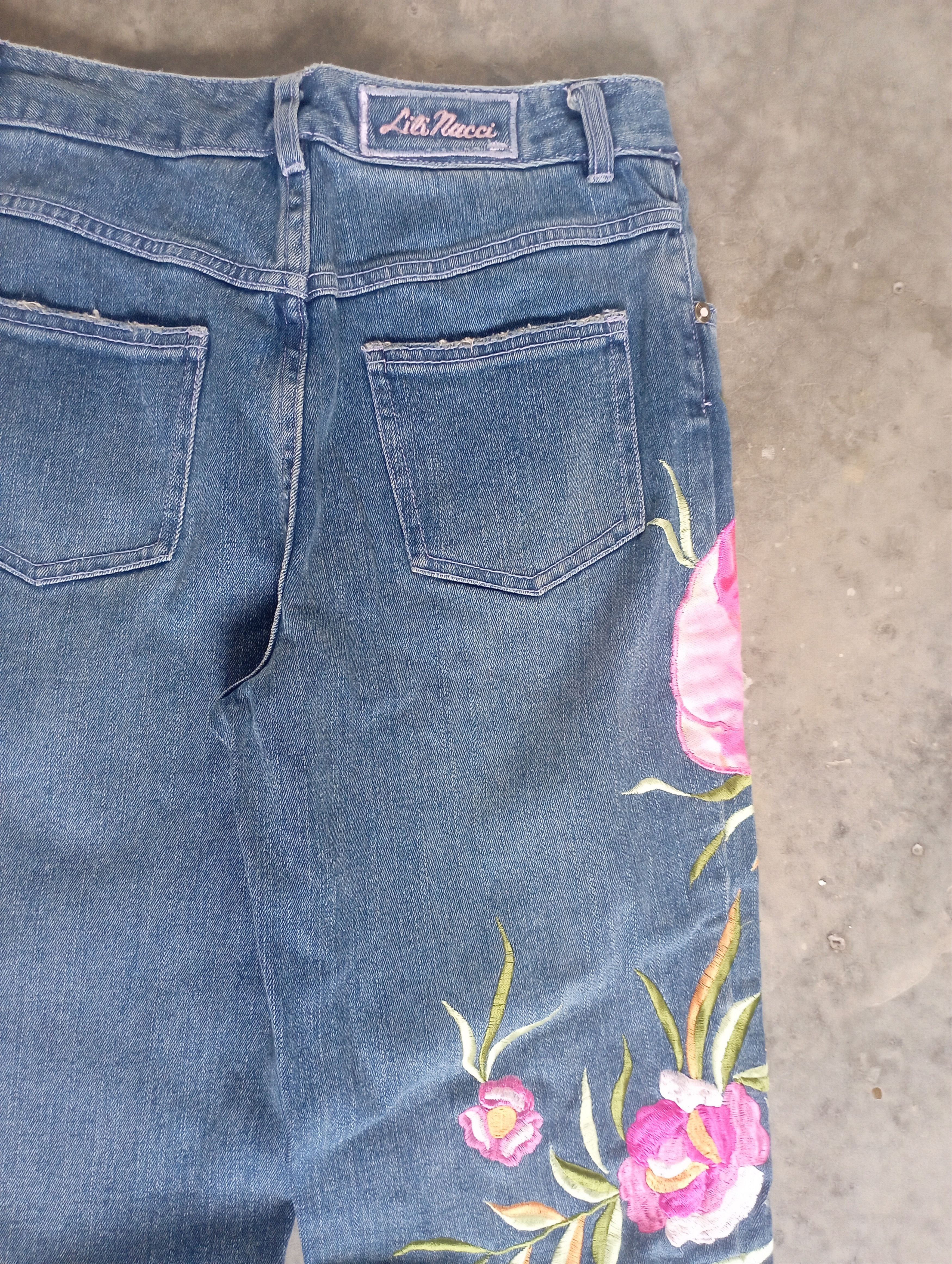 Hysteric Glamour Avant Garde New Lili Nucci Japan Embroidered Flowerd Jeans Size 28" / US 6 / IT 42 - 11 Thumbnail