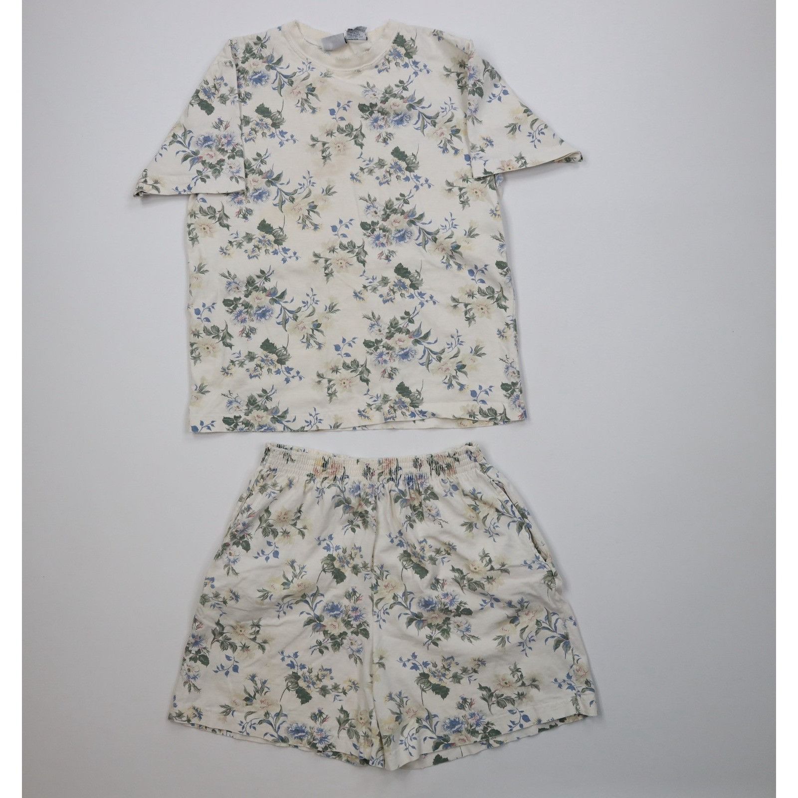 Vintage Vintage 90s Country Primitive 2 Piece Flower Pajamas Size M / US 6-8 / IT 42-44 - 1 Thumbnail