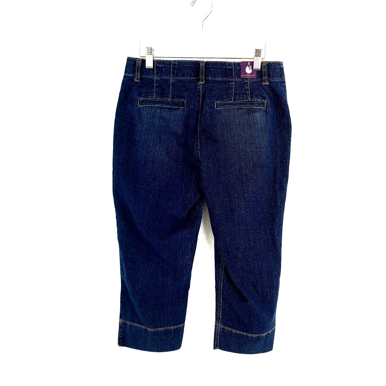 Gloria Vanderbilt NEW Gloria Vanderbilt Missy Elastic Waist Denim Capri Jeans Size 31" - 7 Thumbnail