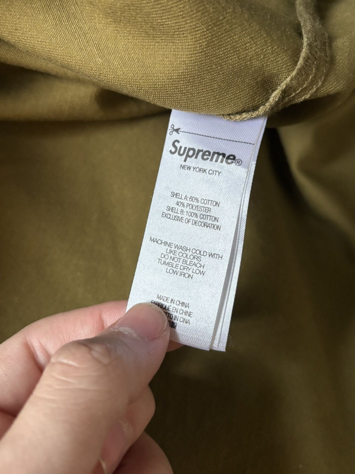 Supreme Supreme Thermal Sleeve Work Shirt FW23 Olive Button Up Size US S / EU 44-46 / 1 - 7 Thumbnail