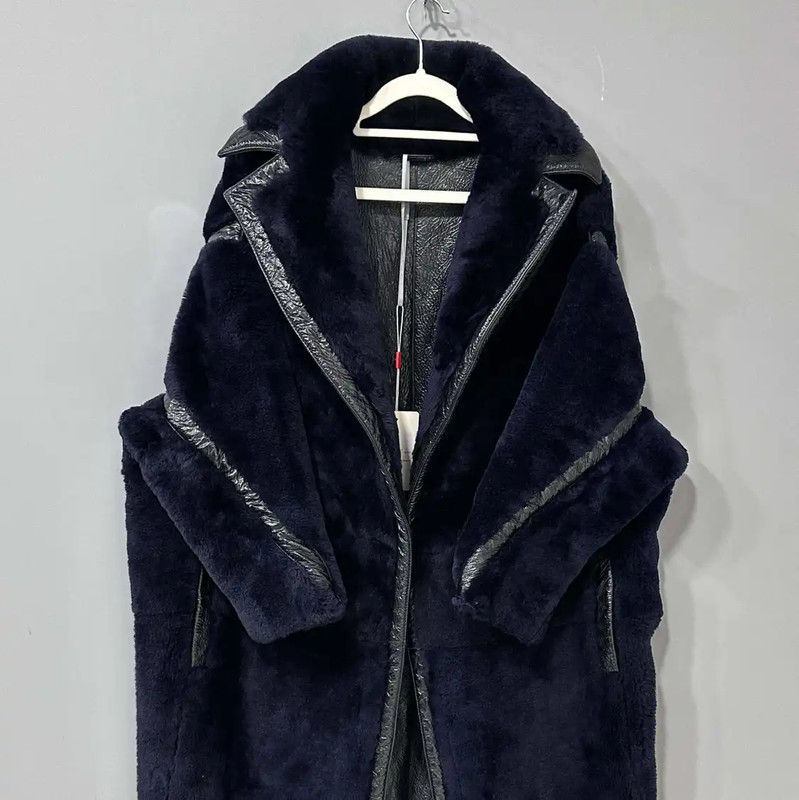 Max Mara MaxMara Navy Women's Coat 0089 Size ONE SIZE - 1 Thumbnail