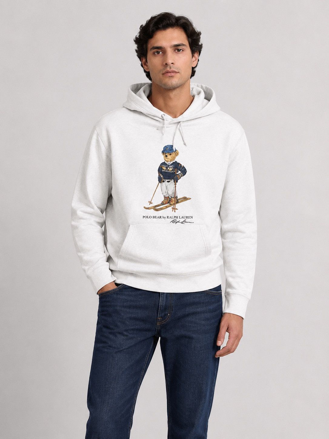 Polo Ralph Lauren Polo Ralph Lauren Bear Big Logo White Hoodie PRL Size M Size US M / EU 48-50 / 2 - 1 Thumbnail