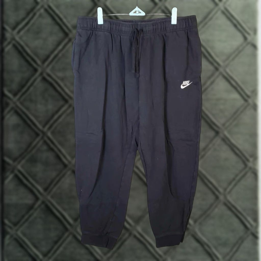 Nike VINTAGE NIKE Sportswear Joggers Sweatpants XL Tall Black / White Logo Nike Sweatpants Size 40" / US 18 - 1 Thumbnail