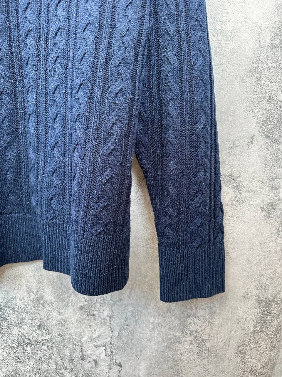 Lacoste Lacoste Cable Knit Acrylic Sweater Navy Old Money Vintage Size US L / EU 52-54 / 3 - 8 Thumbnail