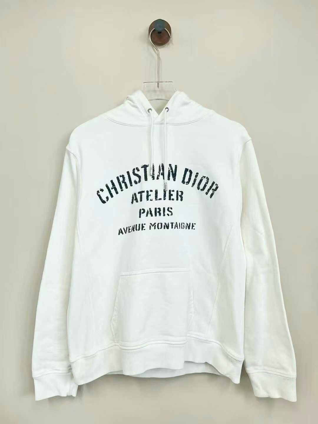 Dior Dior White Logo Hoodie Size M Size US M / EU 48-50 / 2 - 1 Thumbnail