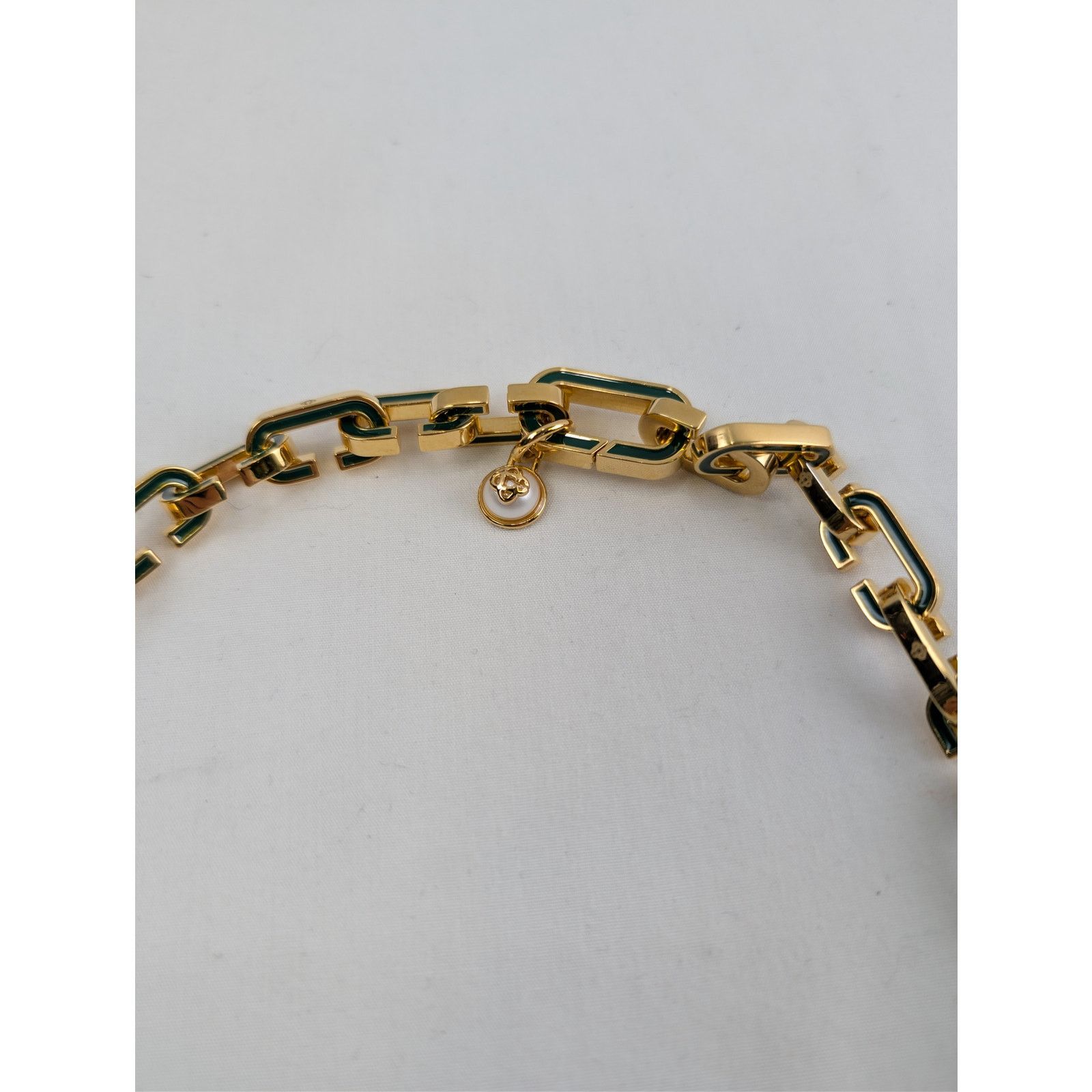 Casablanca o1rshd1 Size: OS / Brass / Enamel Bracelet in Green/Gold Size ONE SIZE - 3 Thumbnail