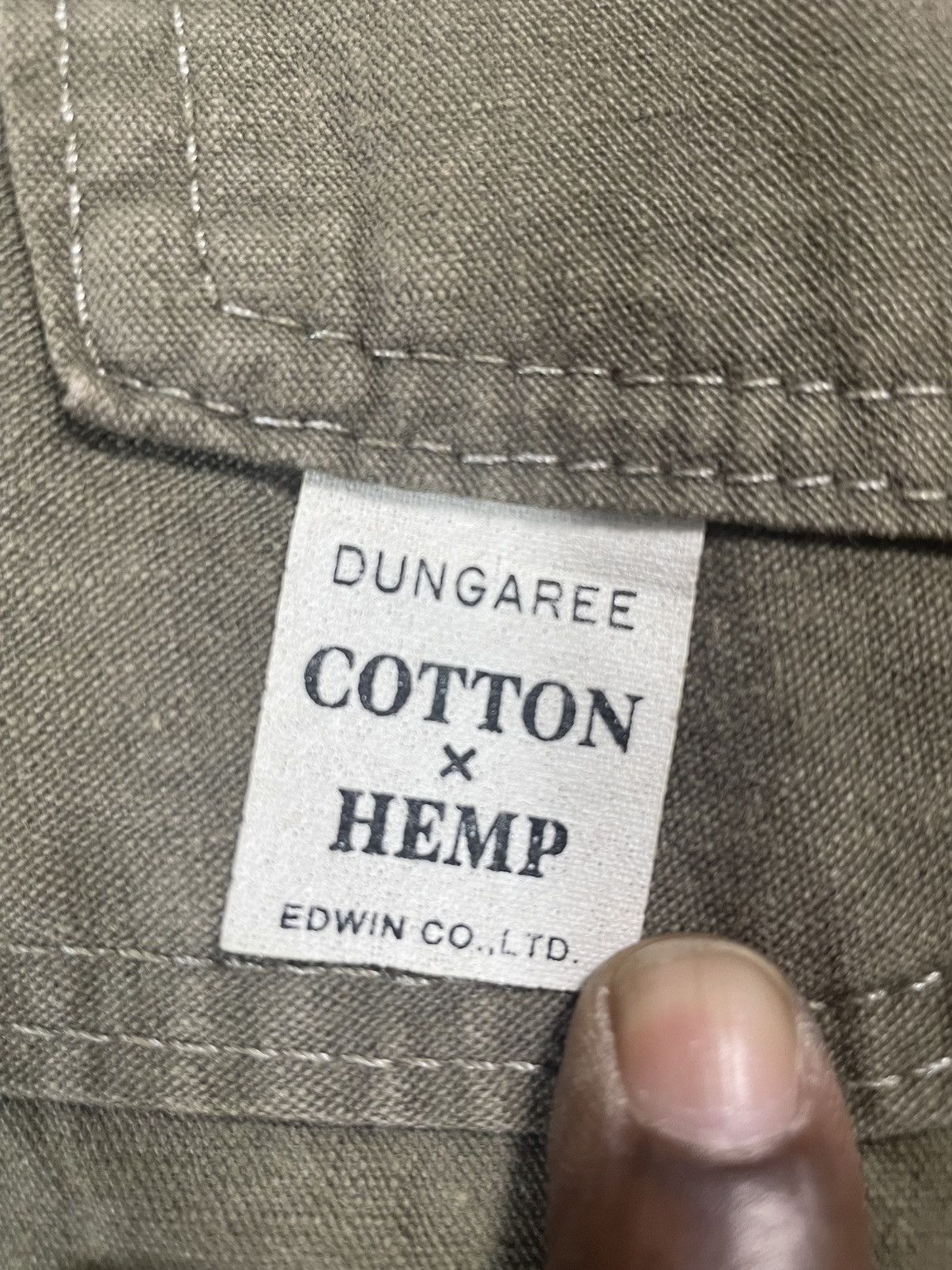 Edwin × Japanese Brand Vintage Edwin with Hemp materials Size US 34 / EU 50 - 3 Thumbnail