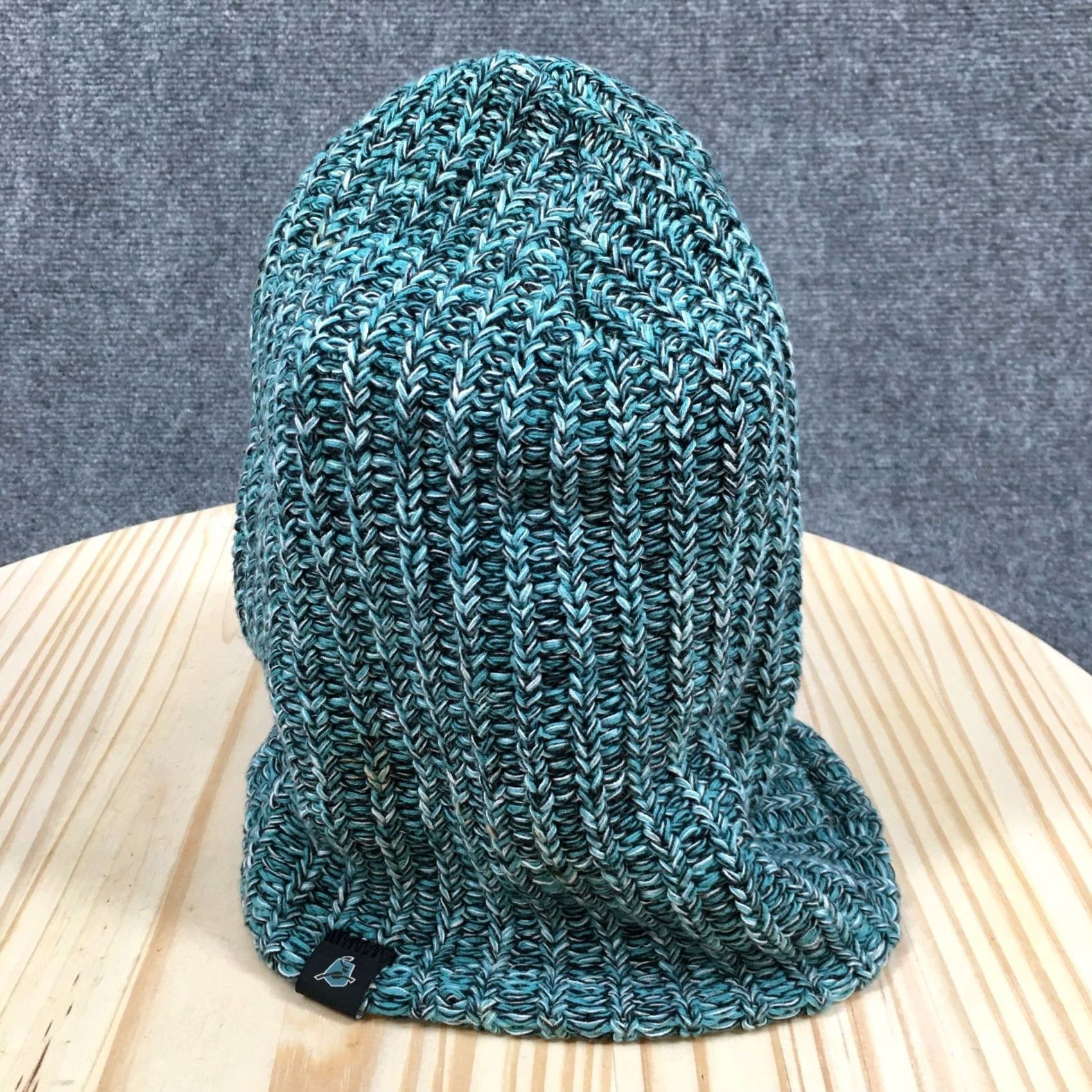 Vintage Love Your Melon Beanie Knitted Hat Mens One Size Green Cotton Pull On Casual Size ONE SIZE - 2 Thumbnail