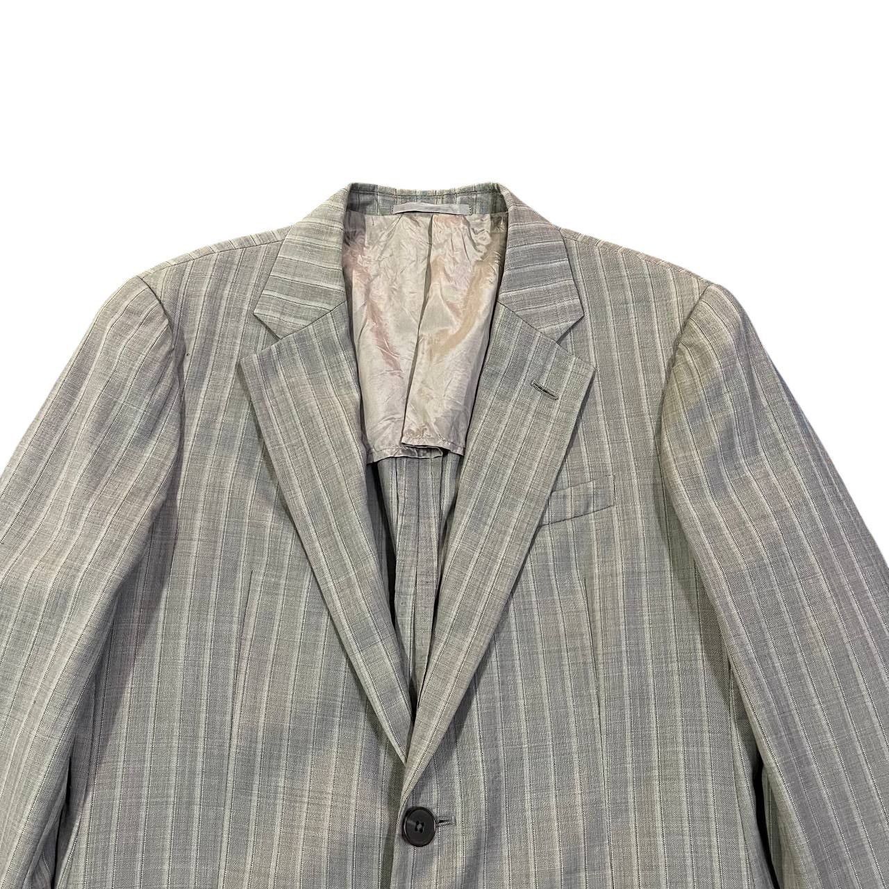 Armani Collezioni Vintage Armani Collezioni Wool Striped Blazer Size US S / EU 44-46 / 1 - 2 Thumbnail