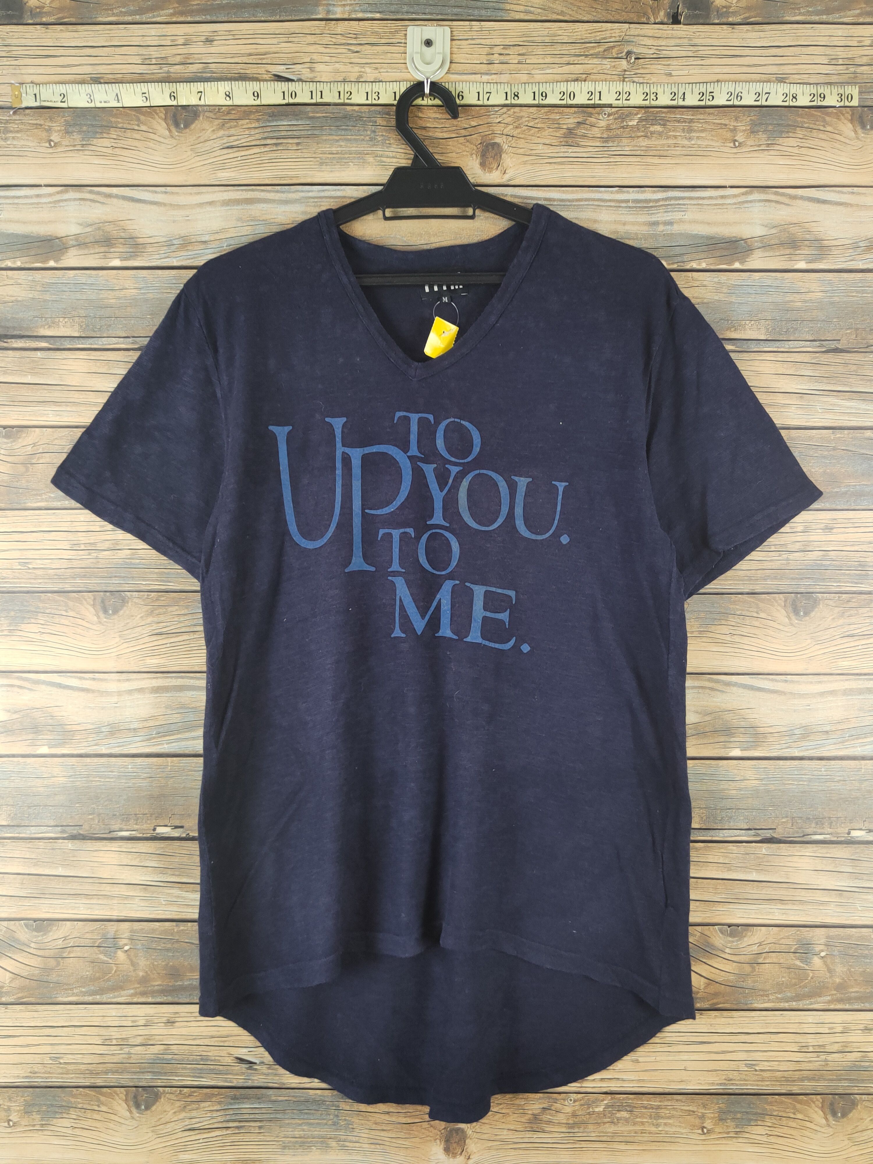 Japanese Brand DL PPFM Navy Short Sleeve T-shirt #2770 Size M / US 6-8 / IT 42-44 - 1 Thumbnail