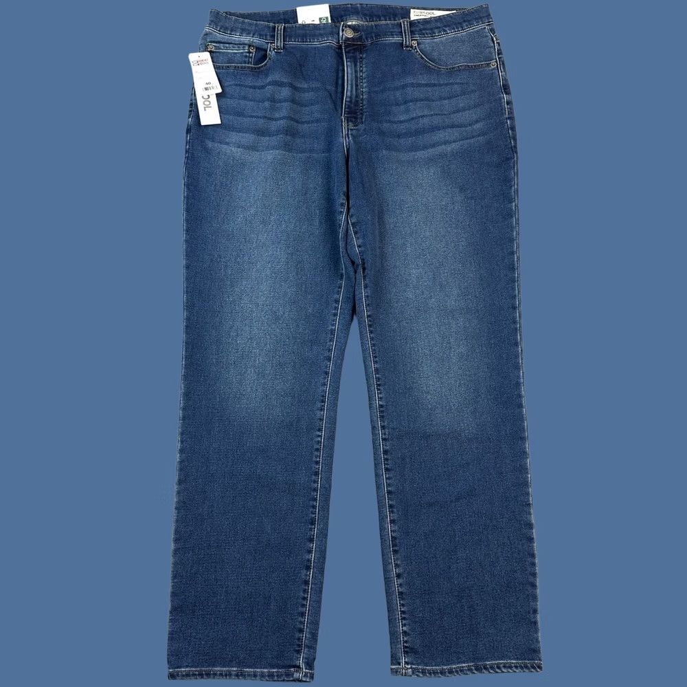 Vintage 32 Degrees Jeans Mens 40x32 Dark Wash Denim Straight Stretch NWT Velcro? Size US 40 / EU 56 - 1 Thumbnail
