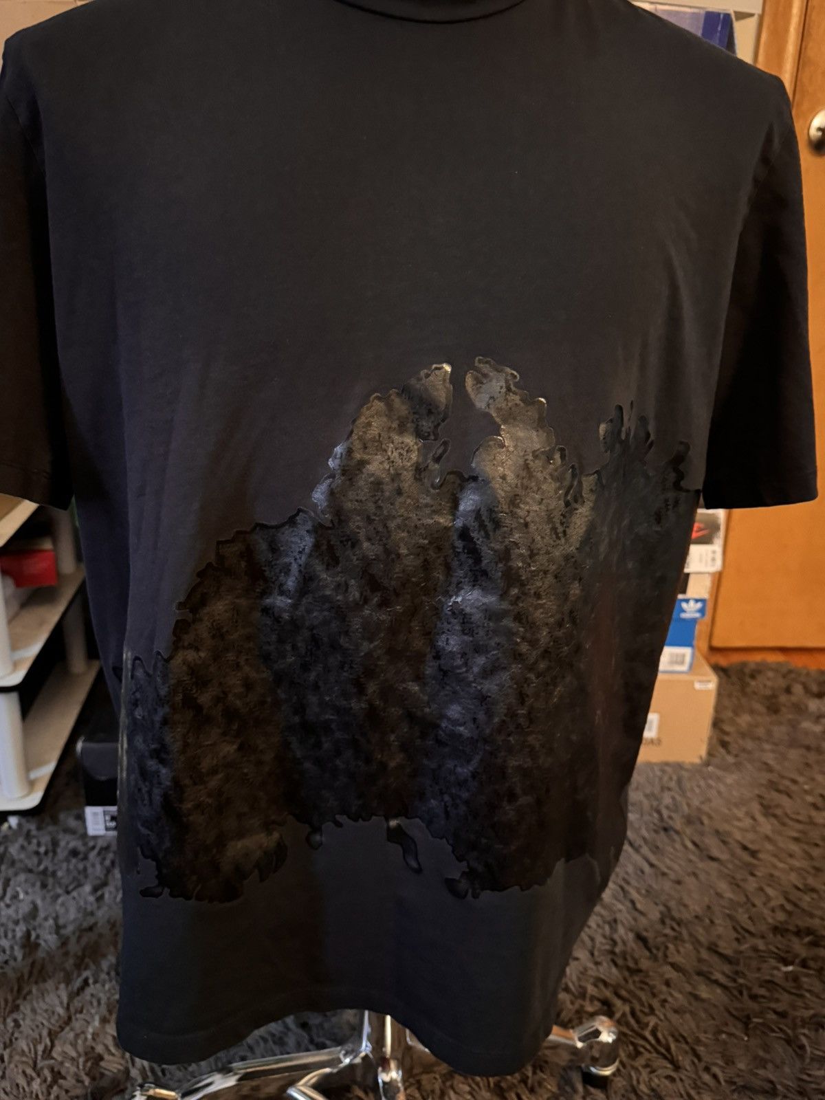 Balenciaga Vintage Balenciaga Black T-shirt Size US XL / EU 56 / 4 - 1 Thumbnail