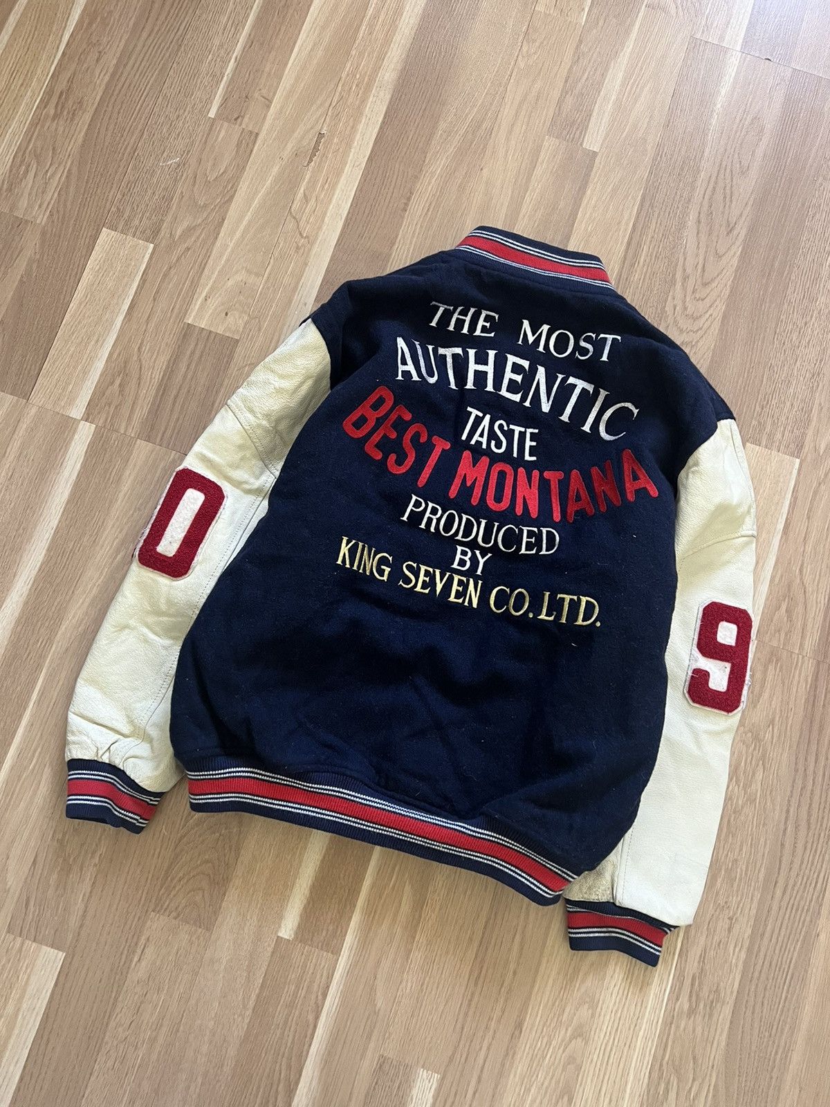 Vintage Vintage rare best montana varsity leather bomber 90s archive Size US M / EU 48-50 / 2 - 7 Thumbnail