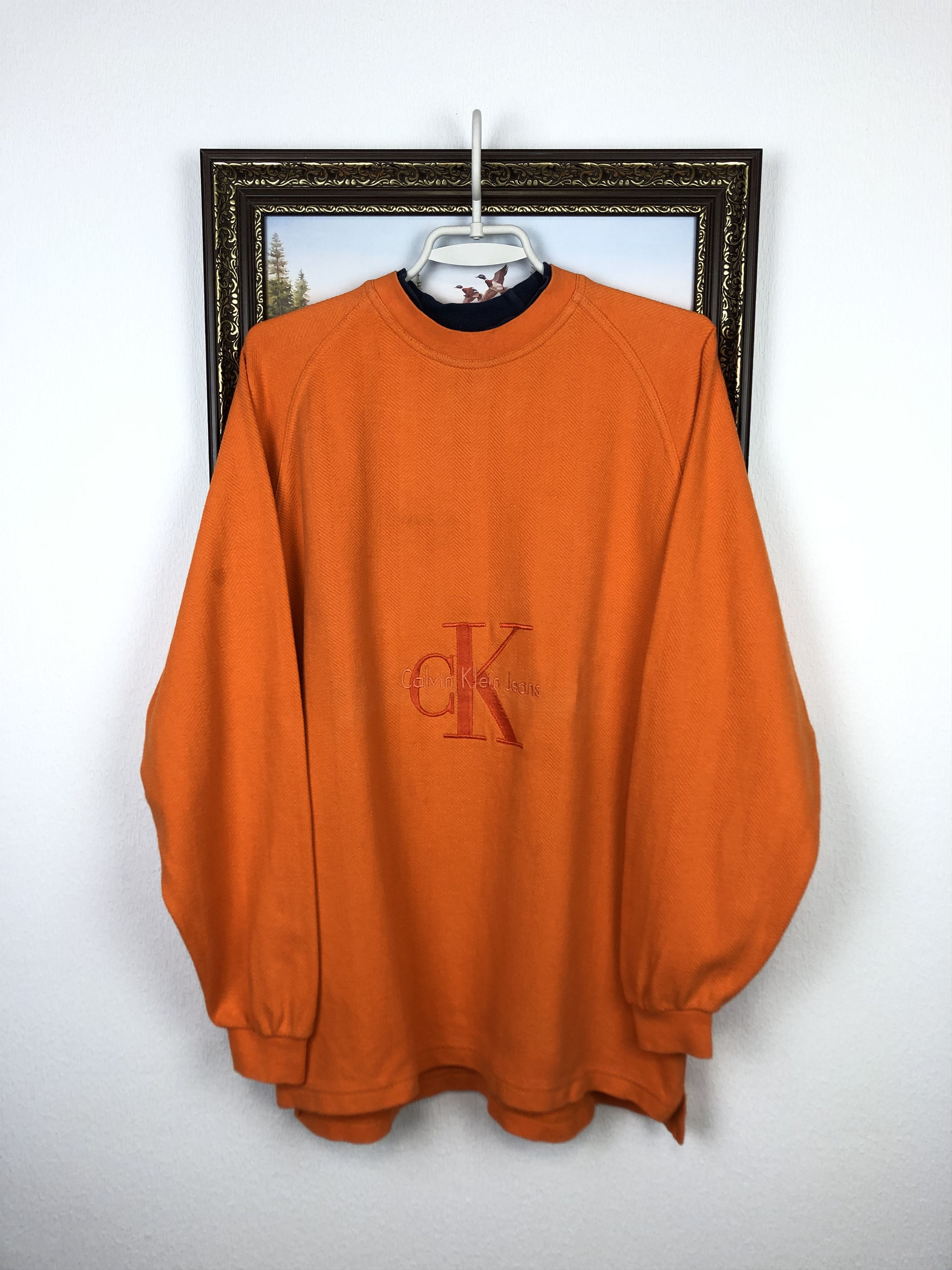 Calvin Klein Vintage 90's Calvin Klein Logo Sweatshirt Crewneck Hype Size US L / EU 52-54 / 3 - 1 Thumbnail