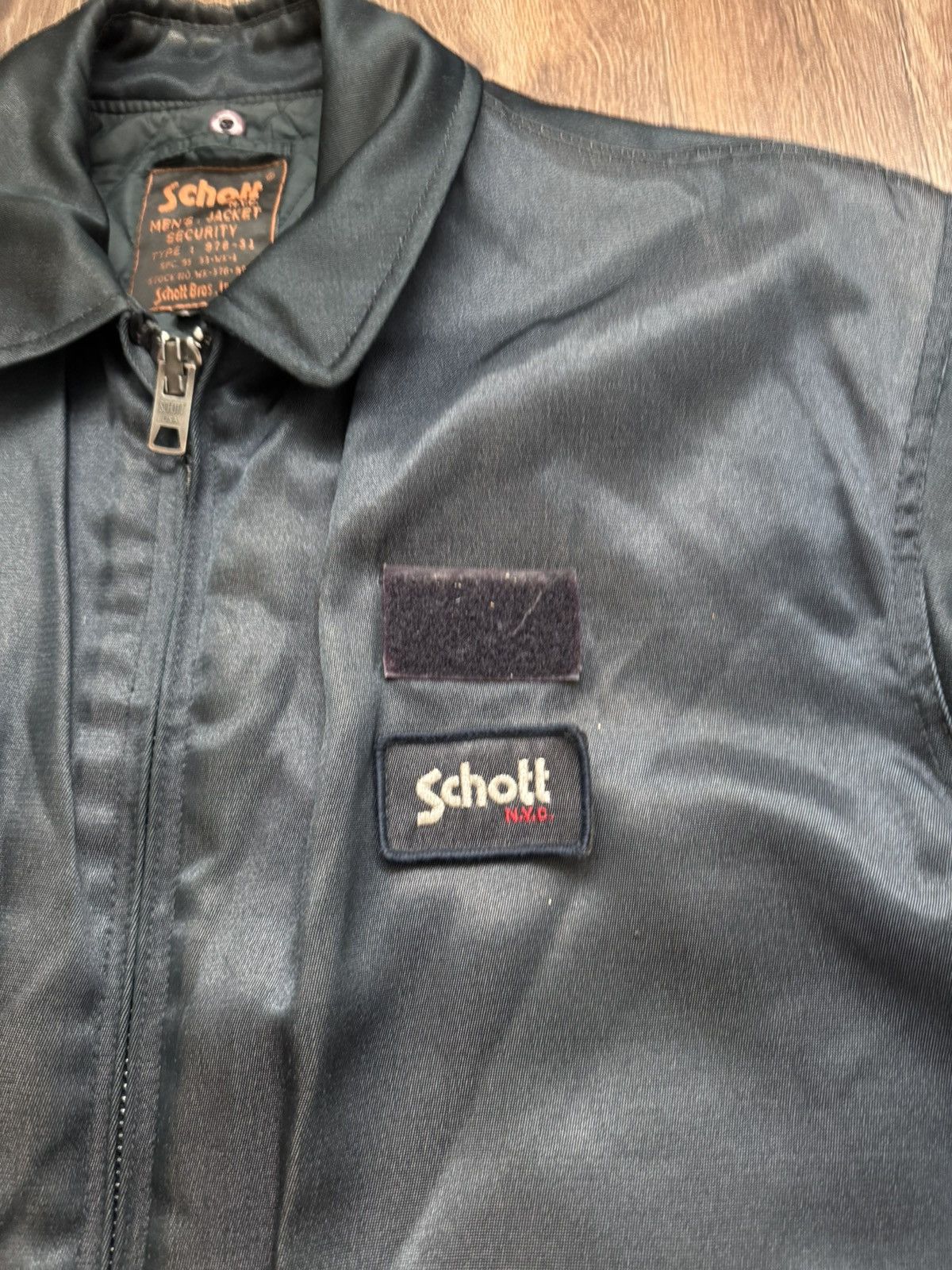 Schott Schott Vintage men’s made in USA Security bomber jacket Size US L / EU 52-54 / 3 - 9 Thumbnail