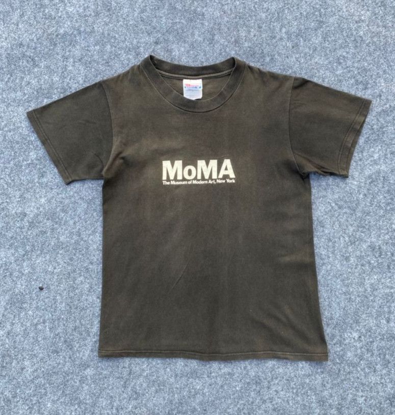 Hanes Vintage 90s The Museum Of Modern Art New York Promo Tshirt Size US S / EU 44-46 / 1 - 1 Thumbnail