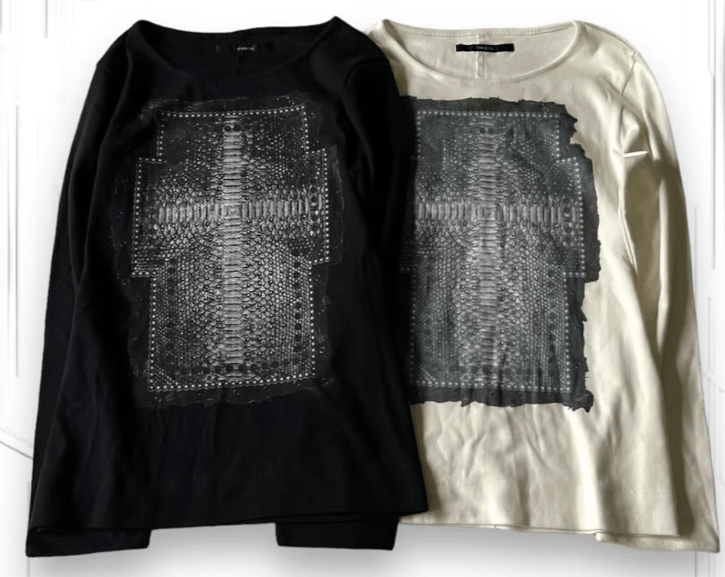 Japanese Brand Y2K American Cross Pattern Long Sleeve Size US S / EU 44-46 / 1 - 2 Thumbnail