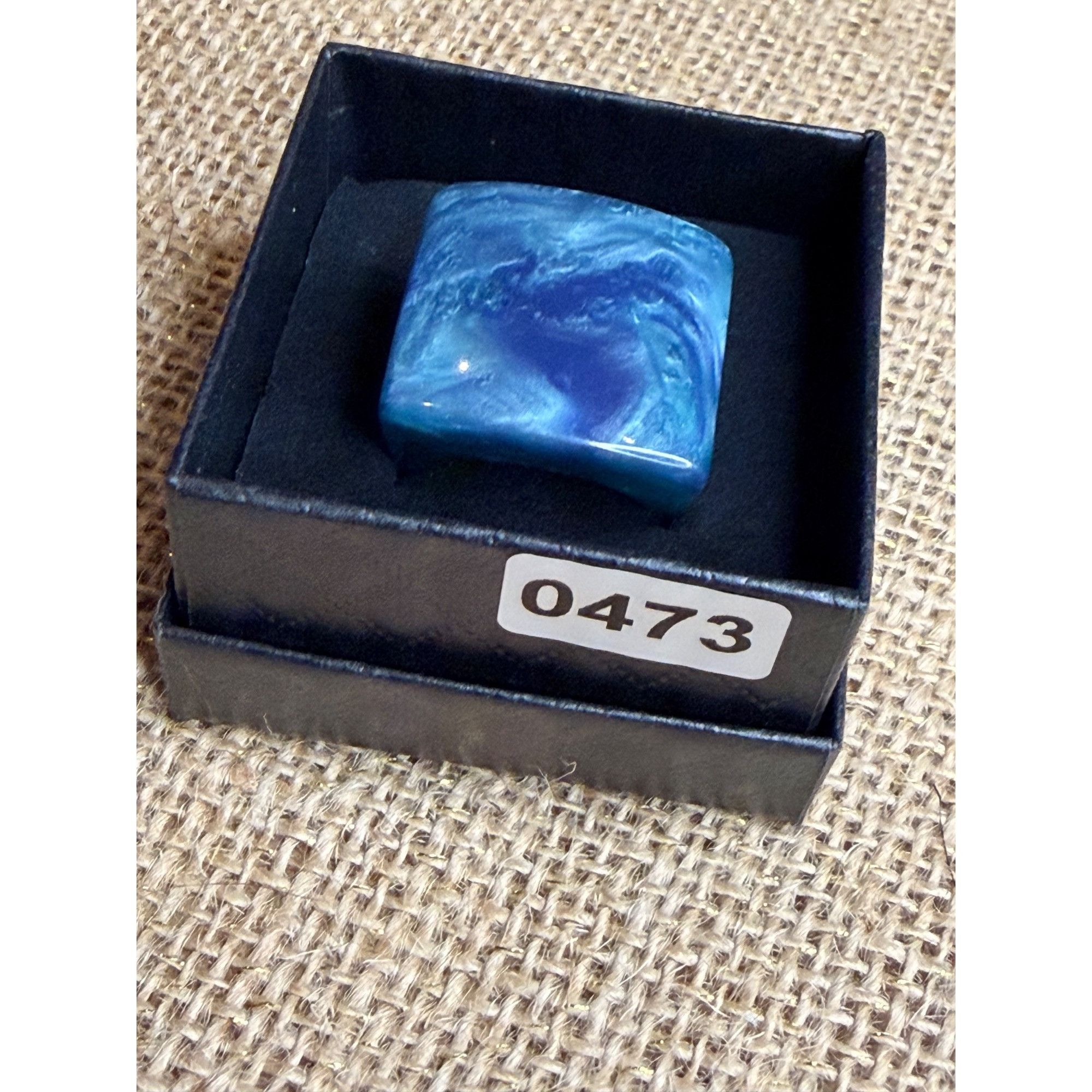 Other Square Blue Resin size 8 Statement Ring In Gift Box Size ONE SIZE - 4 Thumbnail