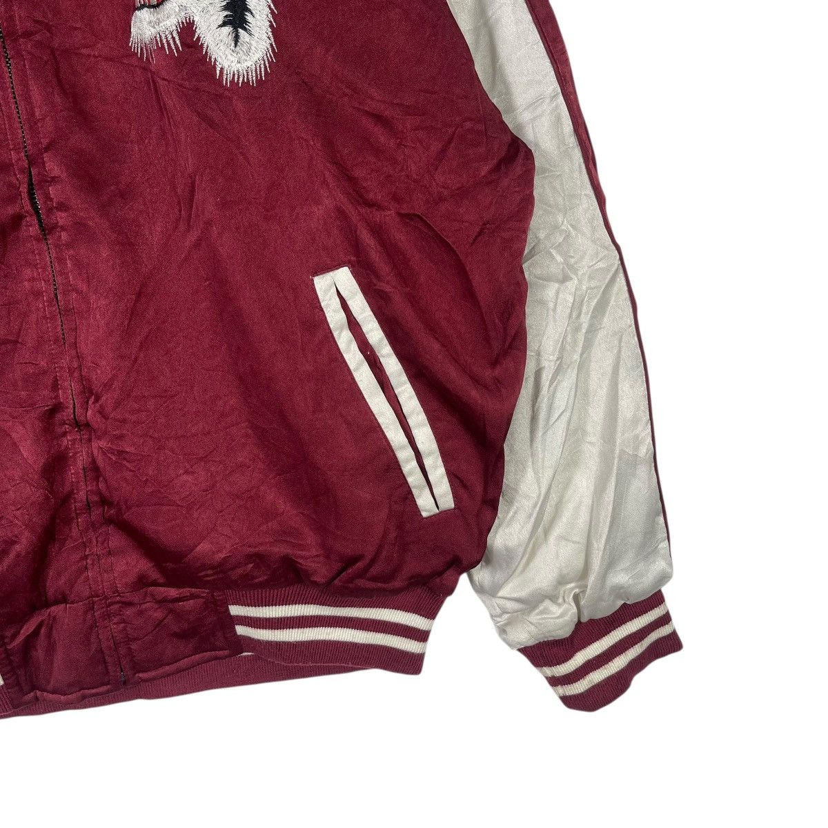 Japanese Brand Vintage Japanese Sukajan Souvenir Jacket Tiger Embroidery Size US M / EU 48-50 / 2 - 5 Thumbnail