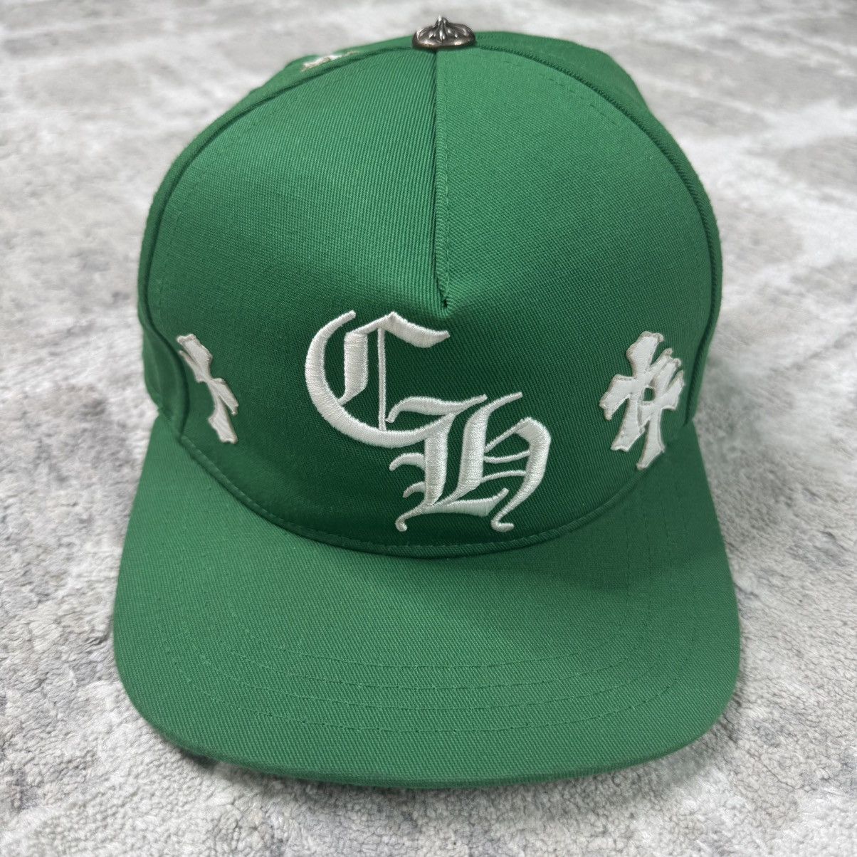 Chrome Hearts Leather cross patch baseball hat Size ONE SIZE - 10 Thumbnail