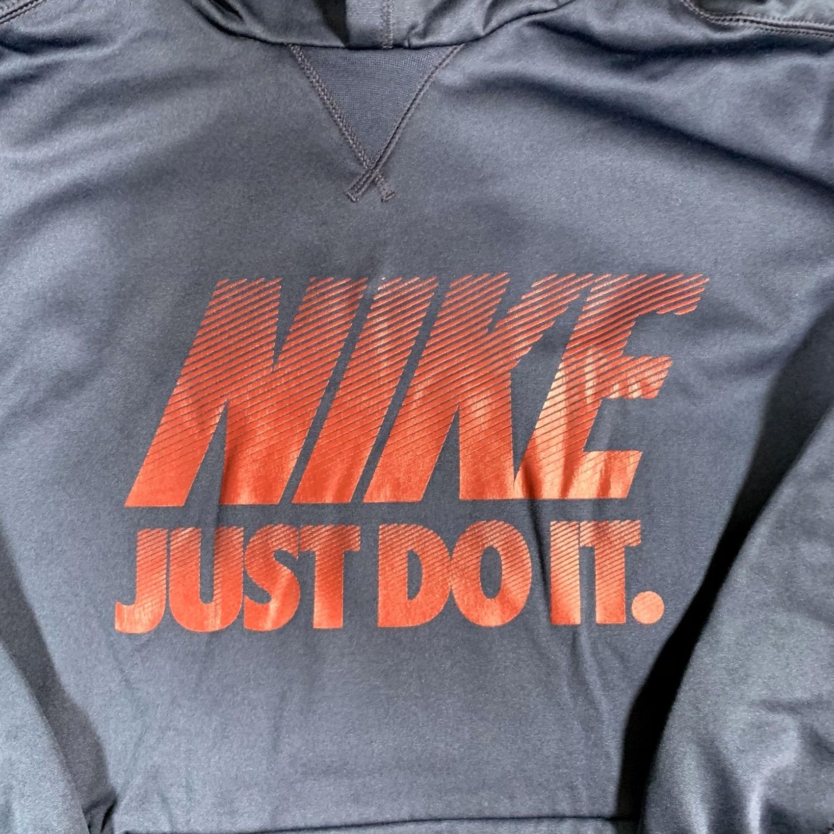 Nike Nike Dri-FIT Hoodie Mens Large Navy Blue Just Do It Pullover Graphic Sweatshirt Size US L / EU 52-54 / 3 - 4 Thumbnail