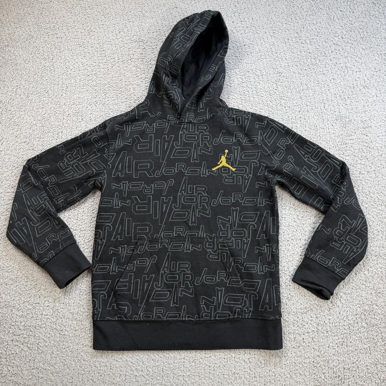 Other Jordan Hoodie Youth Medium Black AOP Jumpman 10-12 Years Size US M / EU 48-50 / 2 - 1 Thumbnail
