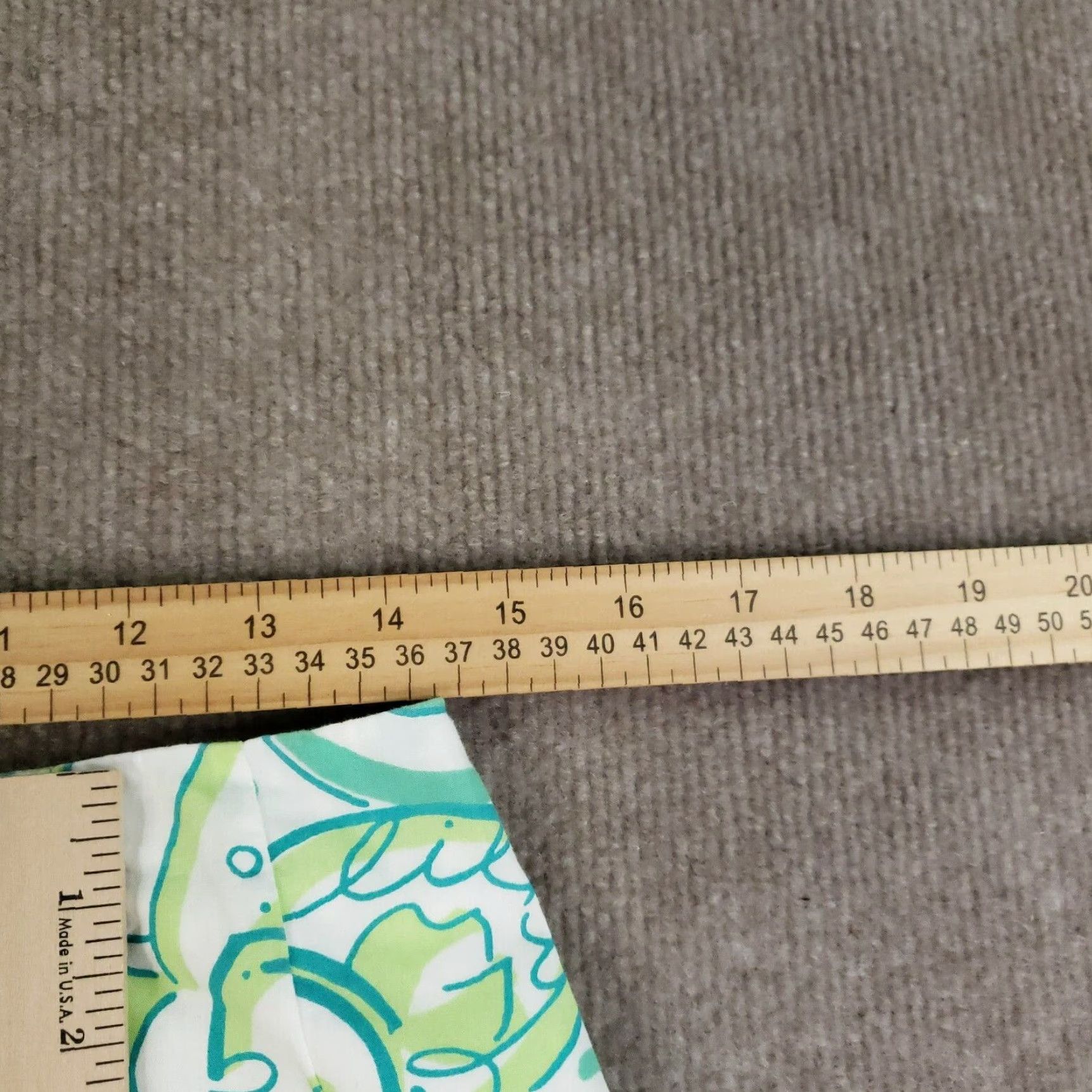 Lilly Pulitzer VTG Lilly Pulitzer Women's Skirt Size 6 Green Geometric Cotton Short Mini Casual Size 28" / US 6 / IT 42 - 3 Thumbnail