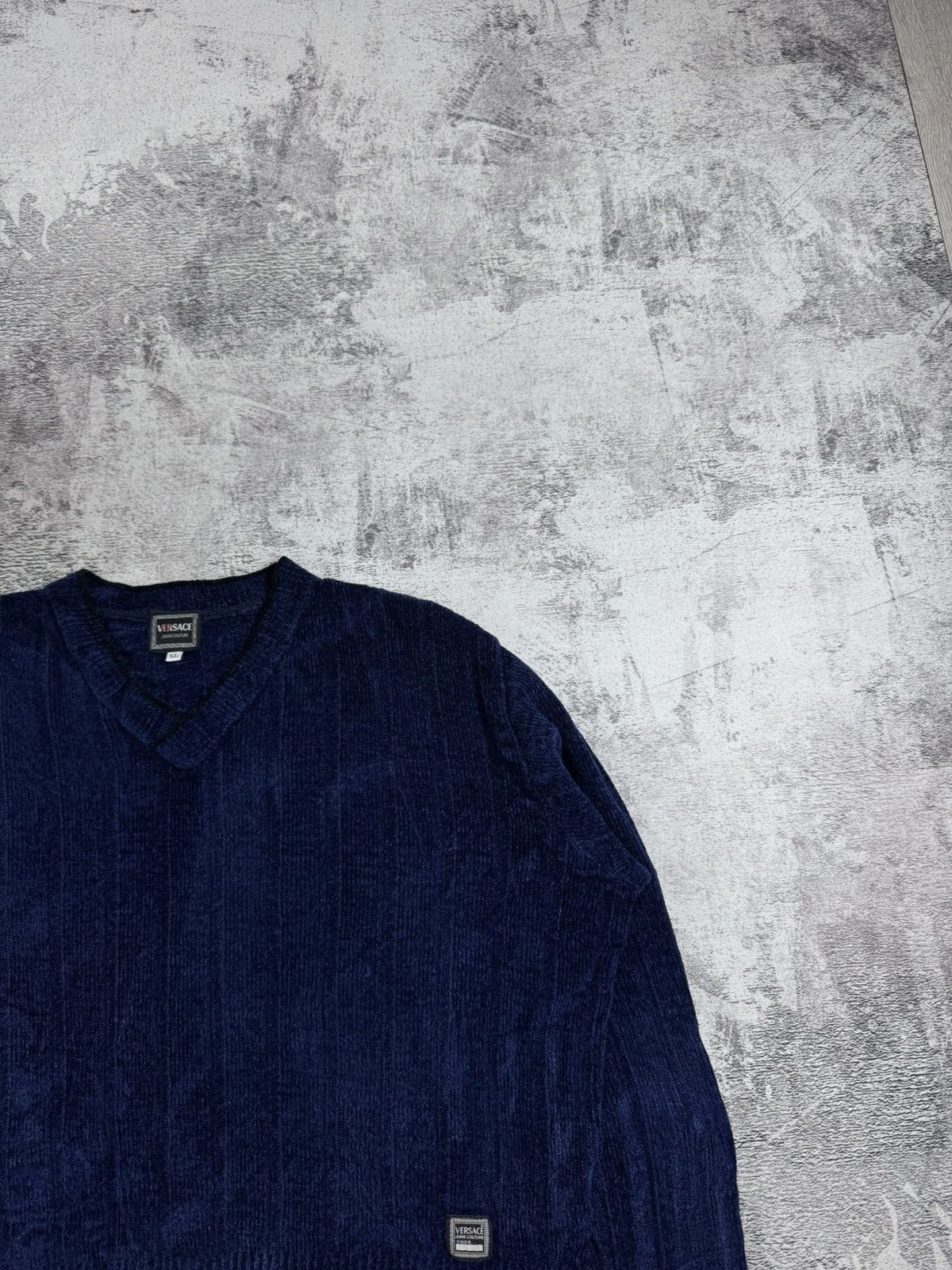 Versace Jeans Couture Versace Jeans Velour Velvet Sweater Pullover Sweatshirt Size XL / US 12-14 / IT 48-50 - 5 Thumbnail
